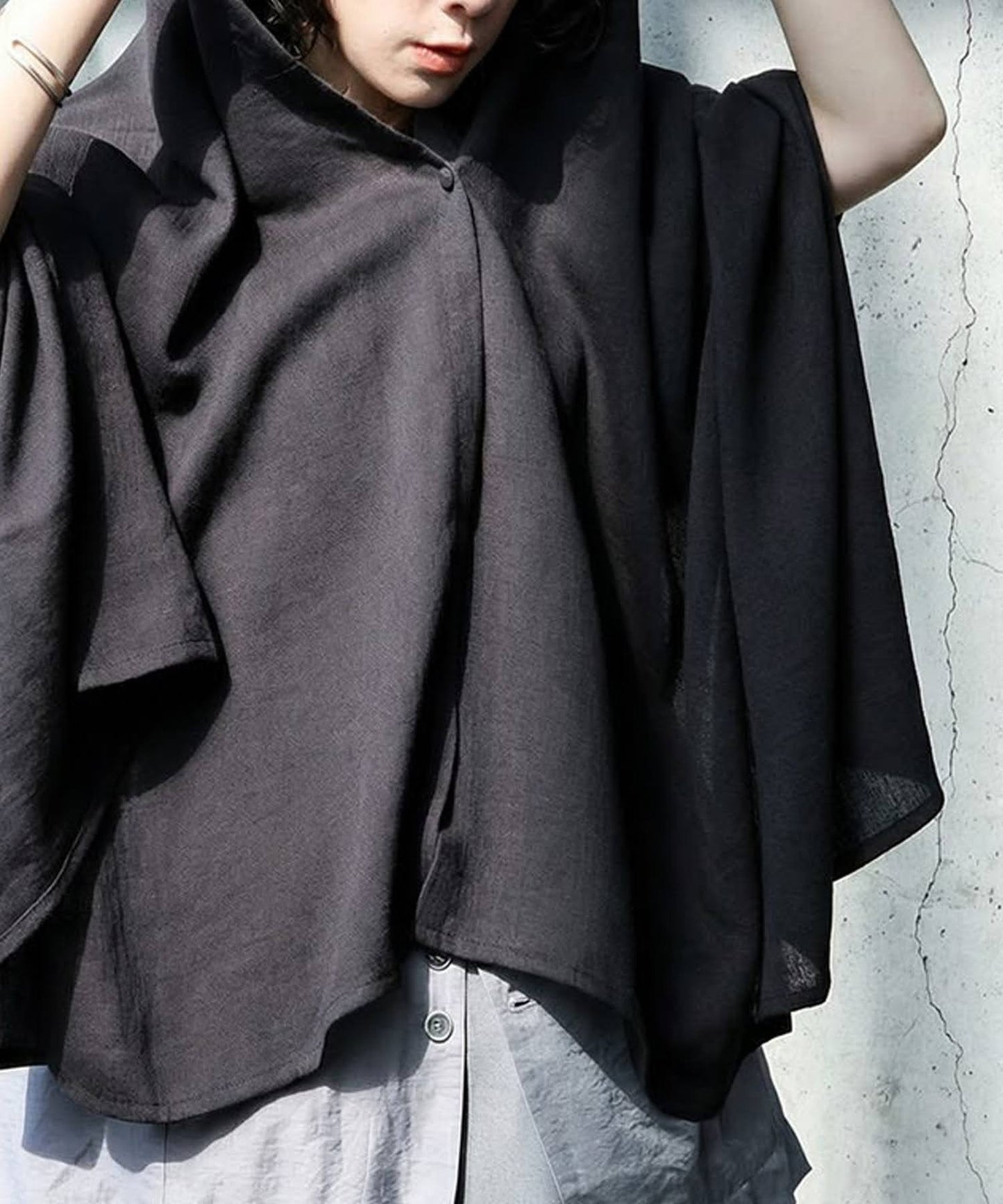 NUUUII UV-Cut Hooded Stole With Wire Frame Ladies