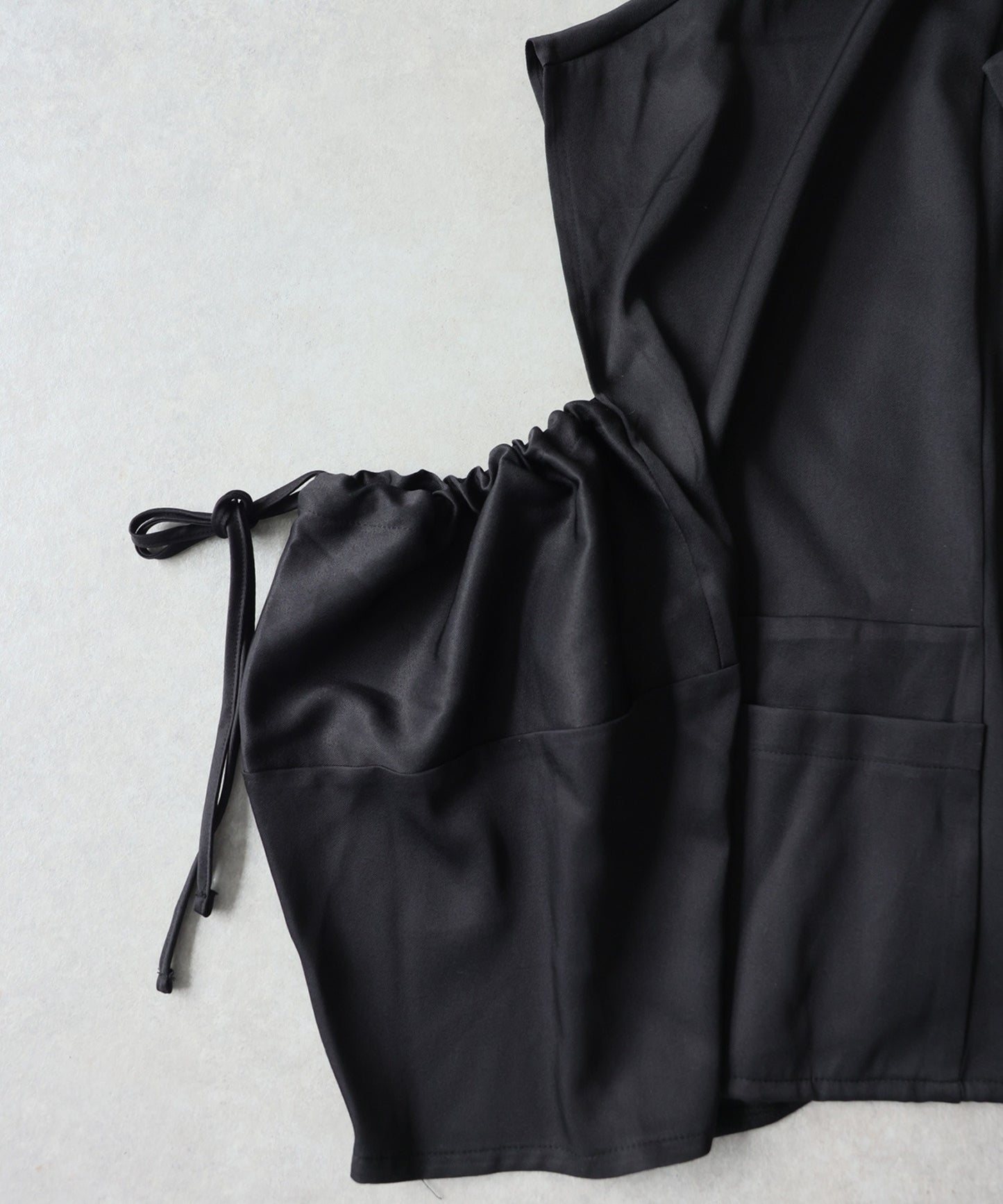 OWNth Drawstring Design Poncho-Style Asymmetrical Tailored Jacket Ladies
