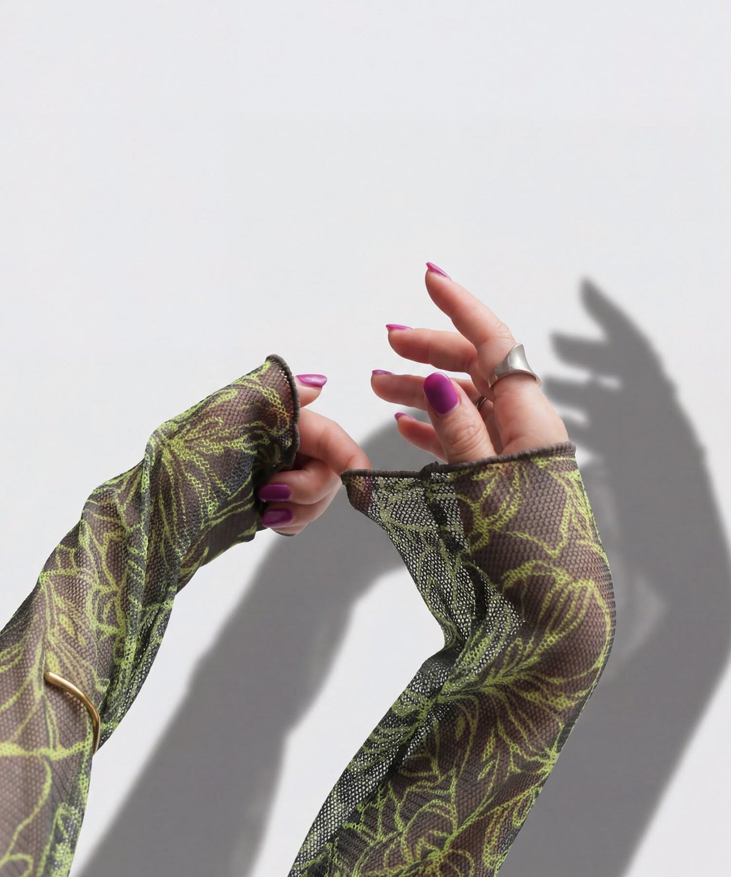 OWNth Floral Print High-Neck Sheer Top Ladies