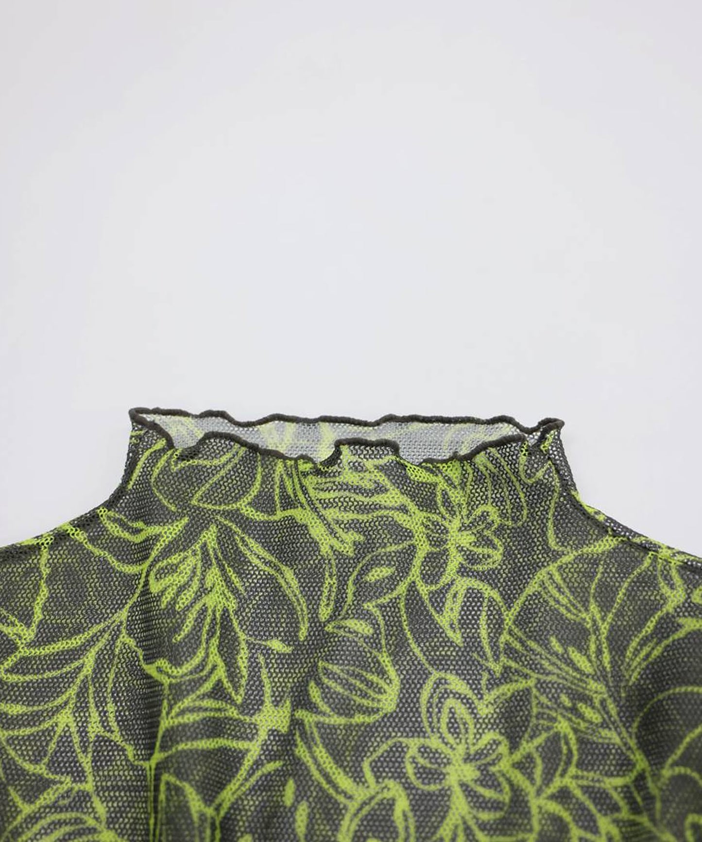 OWNth Floral Print High-Neck Sheer Top Ladies