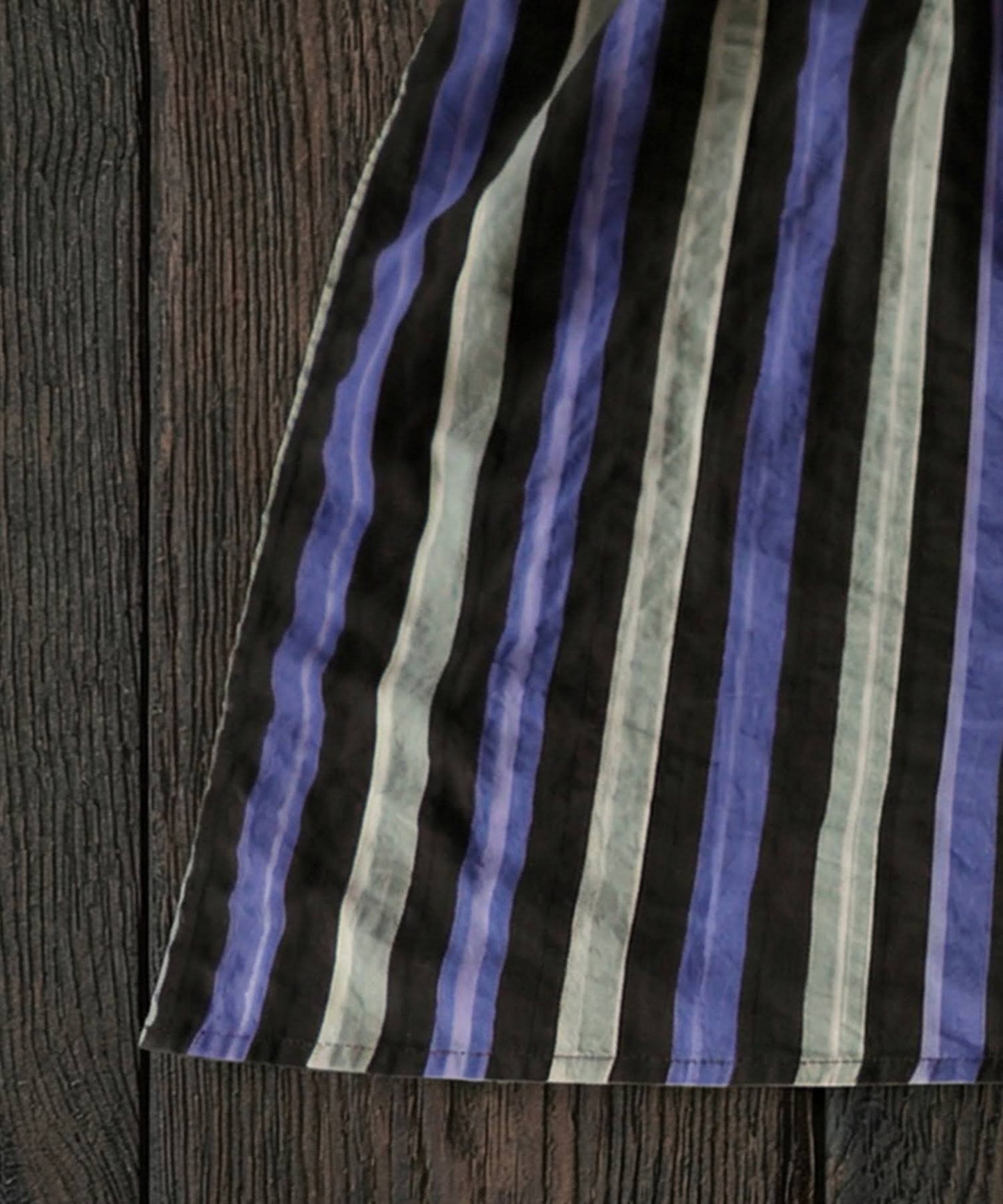 Striped V-Neck Kaftan Dress Ladies