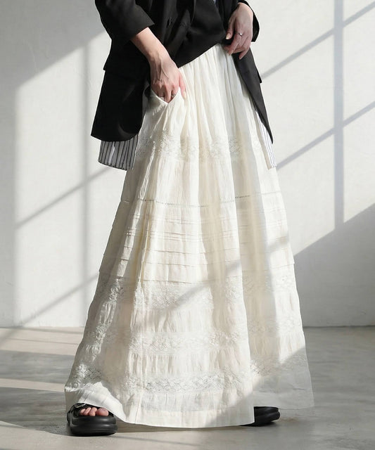 Indian Cotton Lace Long Skirt Ladies