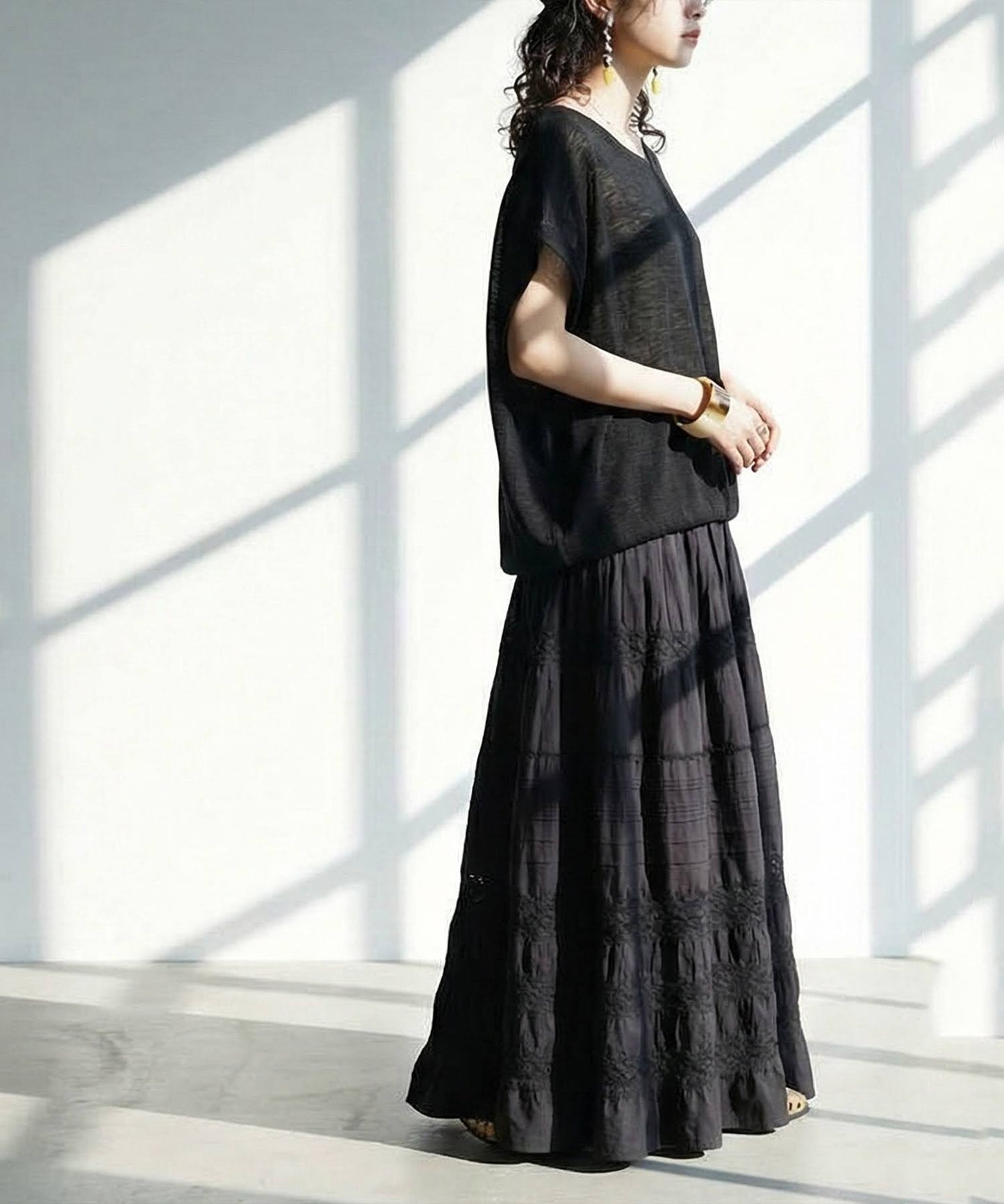 Indian Cotton Lace Long Skirt Ladies