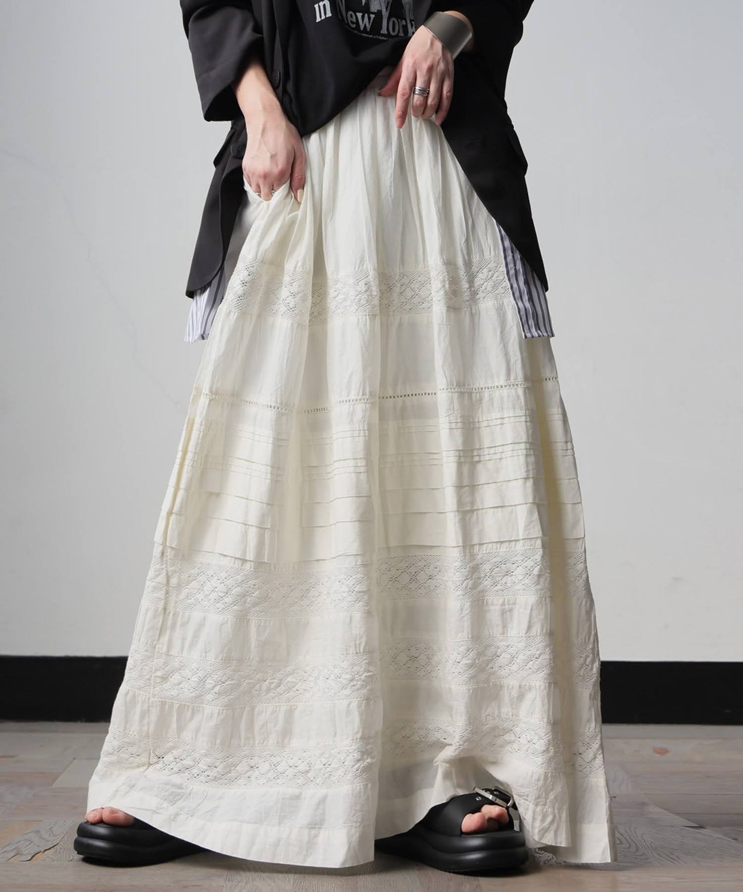 Indian Cotton Lace Long Skirt Ladies