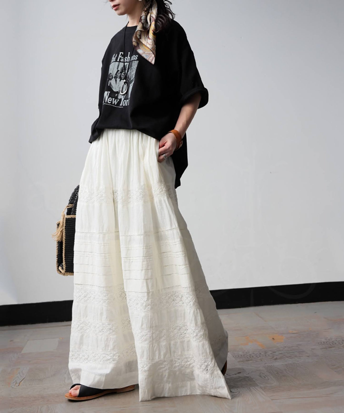 Indian Cotton Lace Long Skirt Ladies