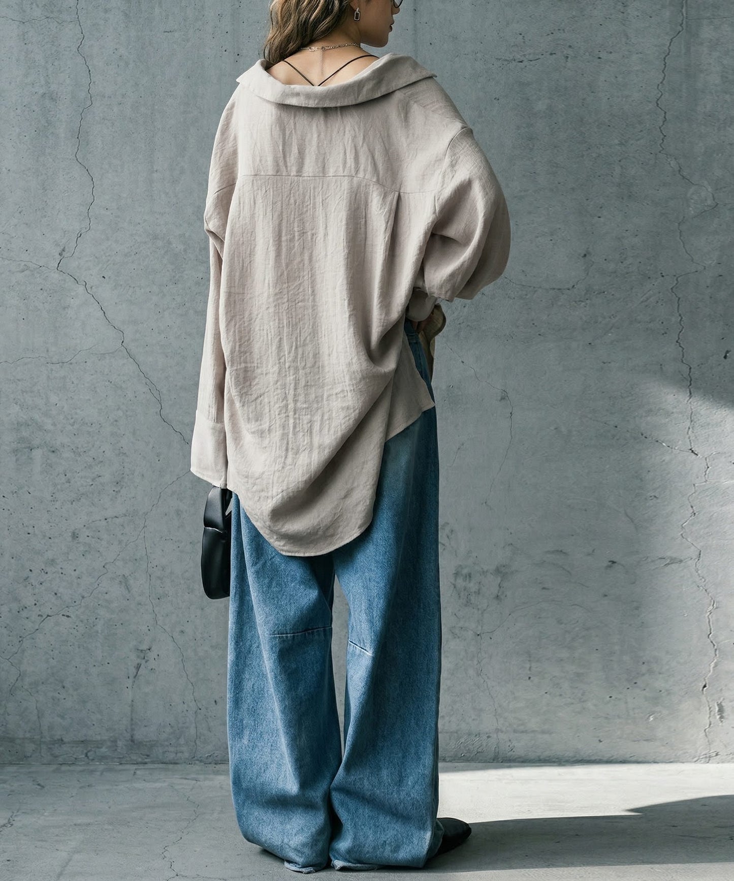 Linen-Like Shirt Ladies