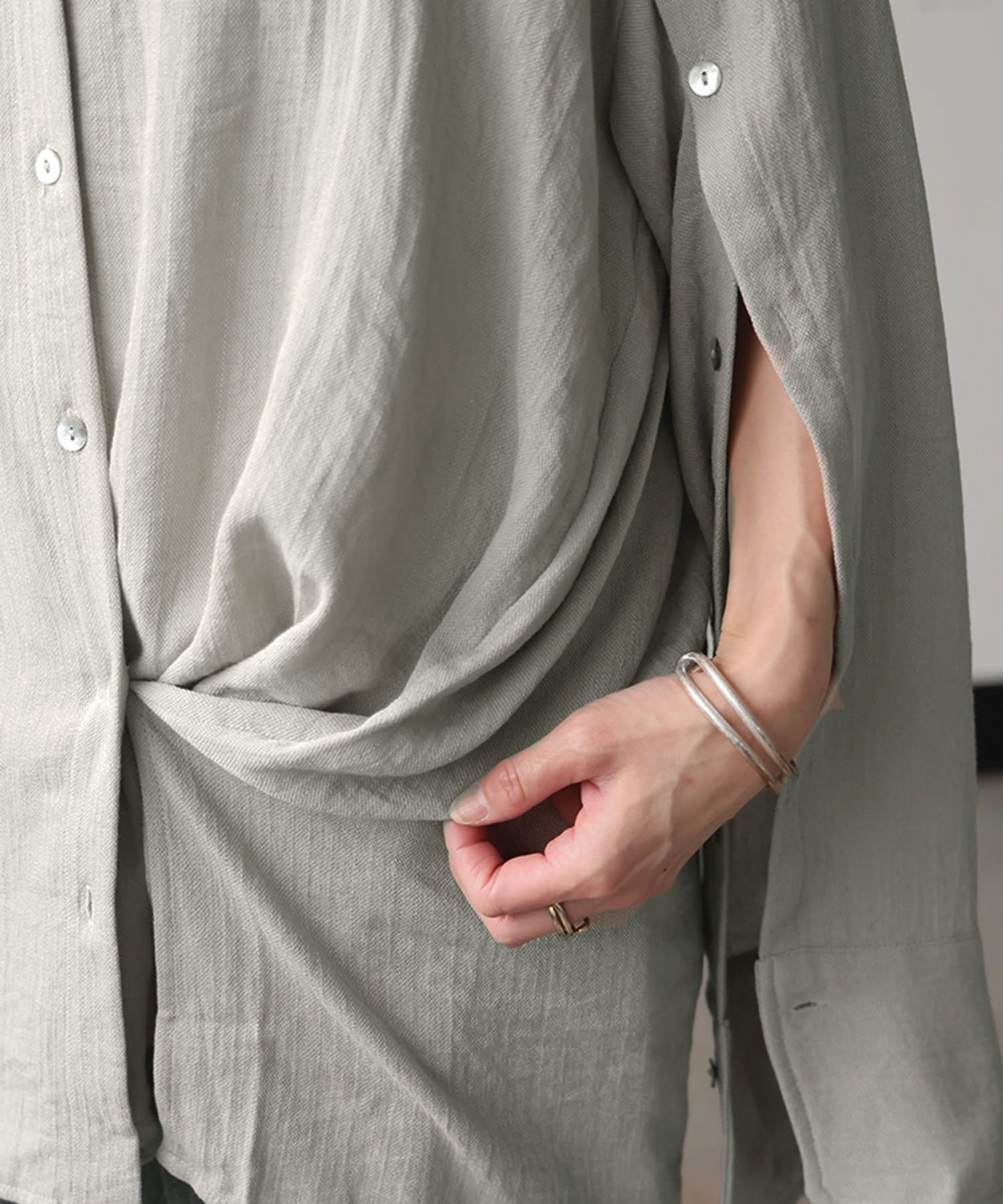 Linen-Like Shirt Ladies