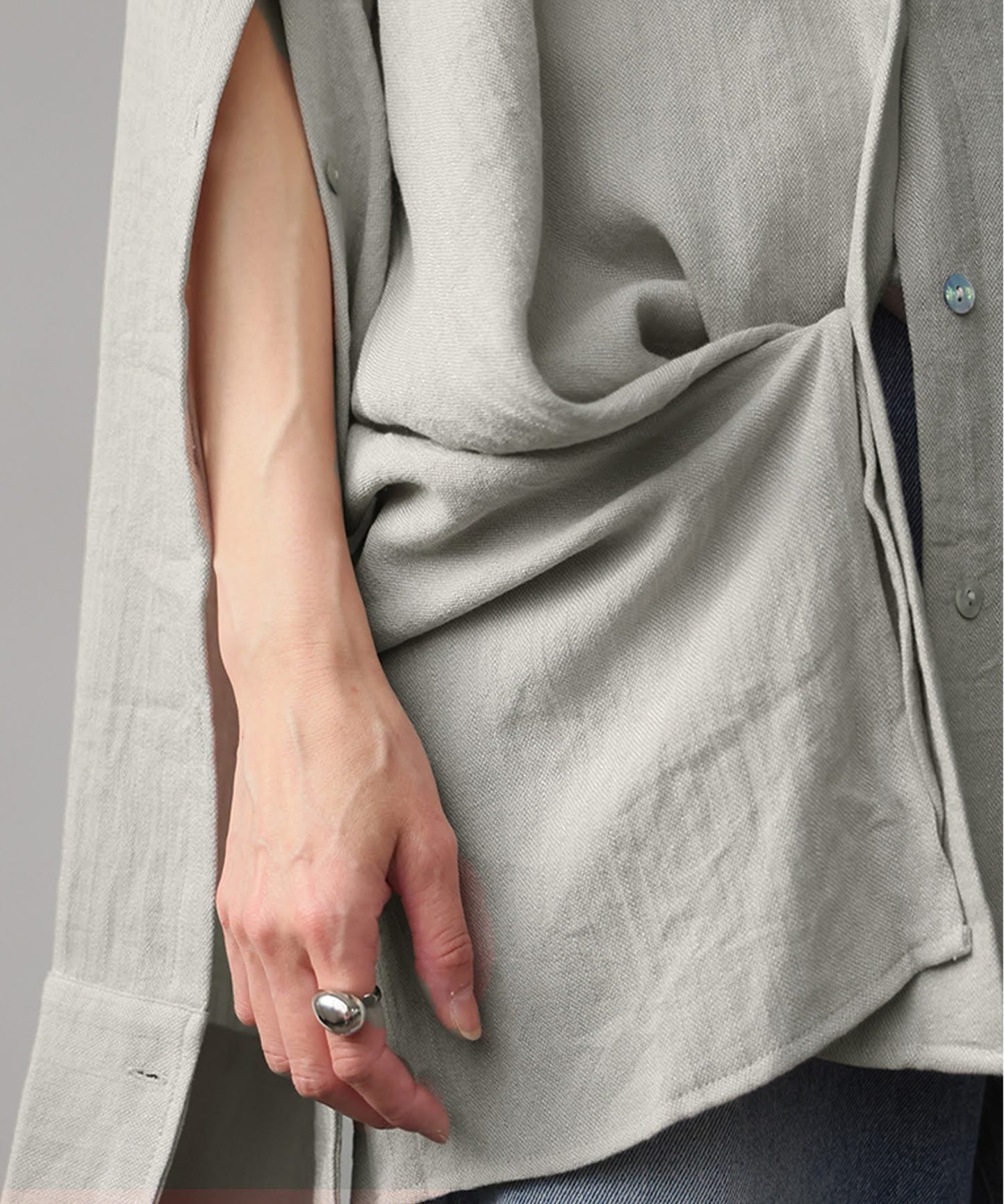 Linen-Like Shirt Ladies