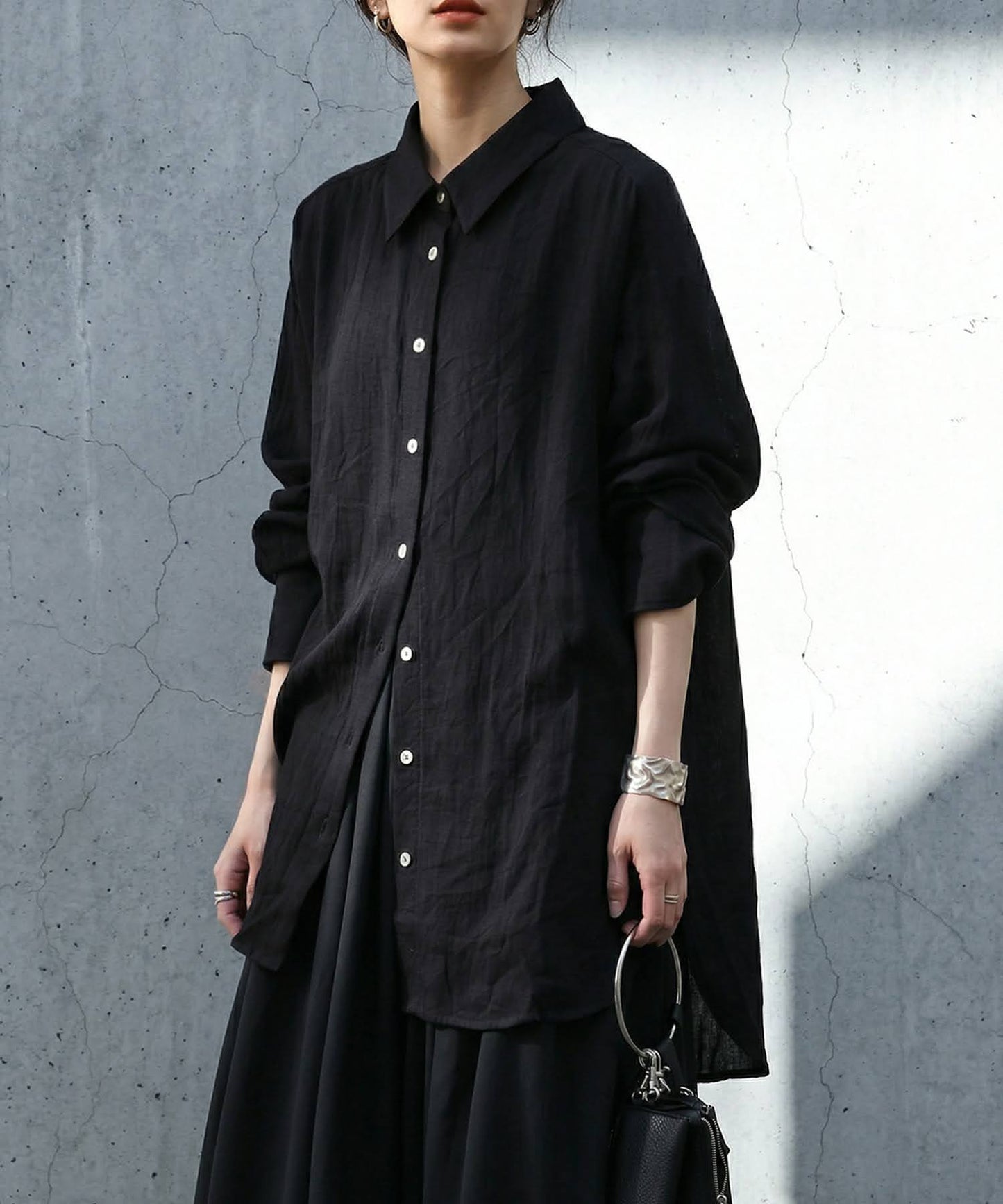 Linen-Like Shirt Ladies