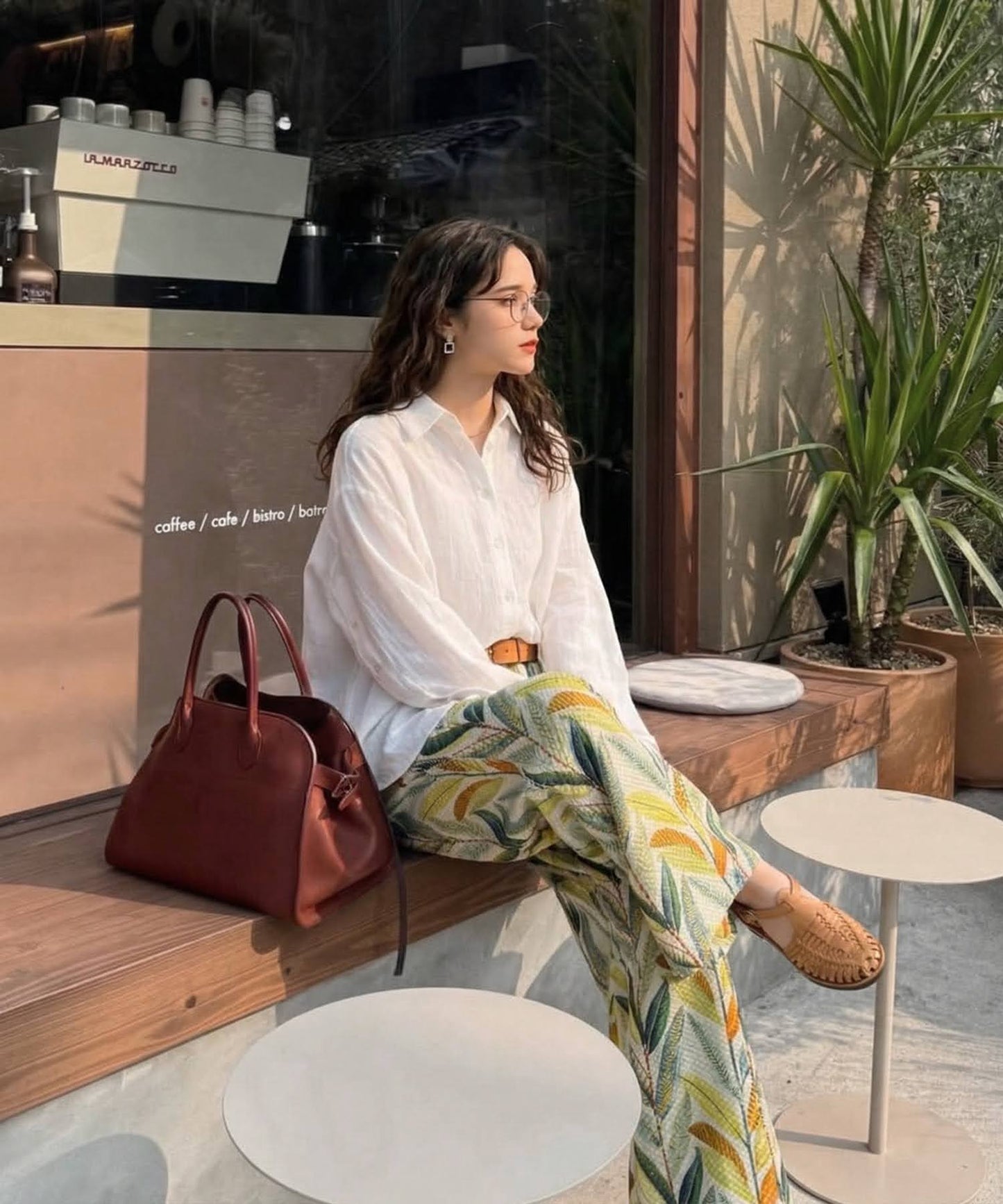 Linen-Like Shirt Ladies