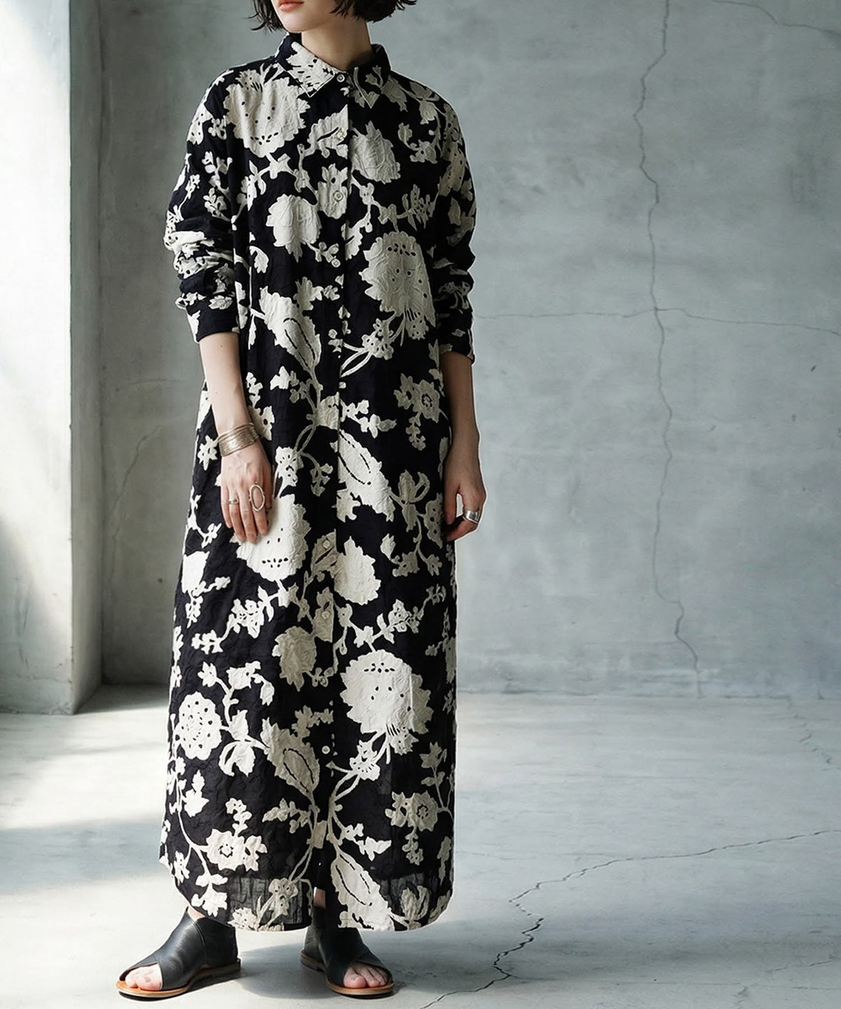 NUUUII Floral Print Dobby Weave Dress Ladies