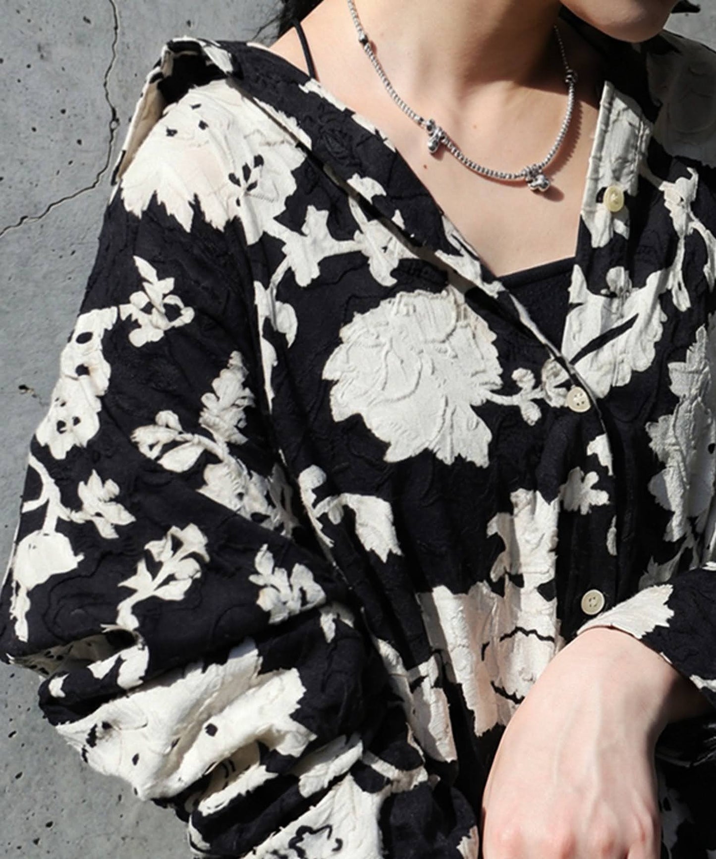 NUUUII Floral Print Dobby Weave Dress Ladies