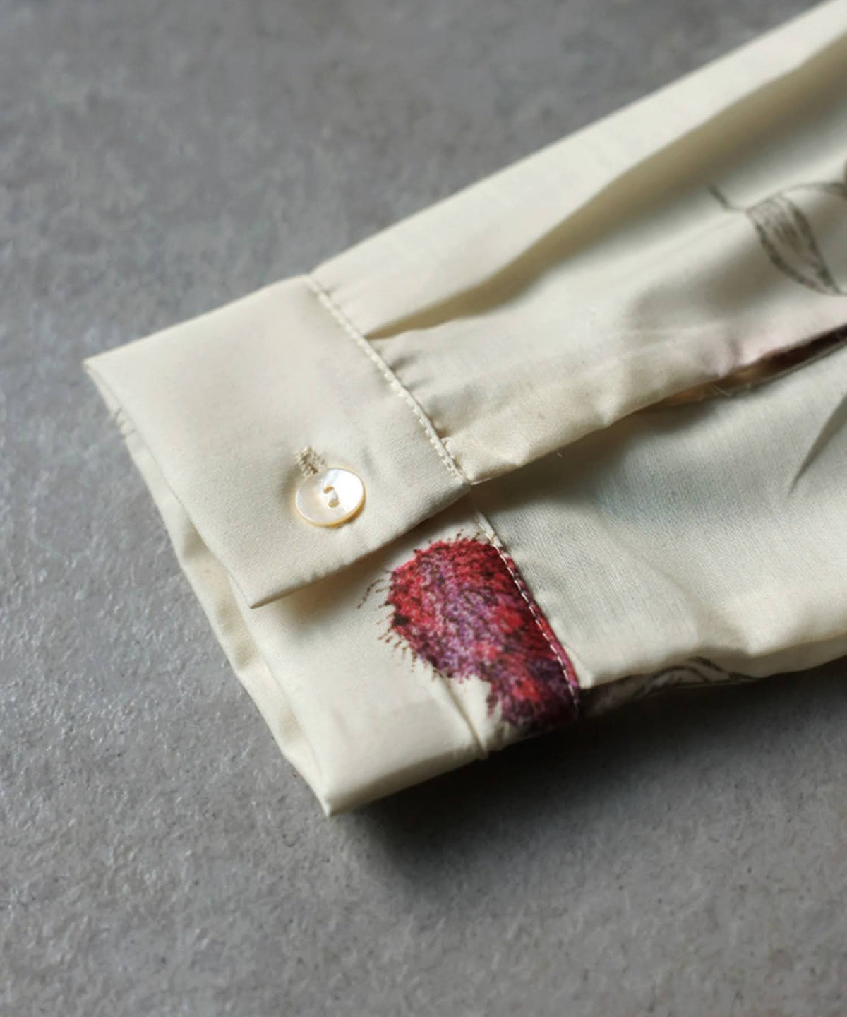 NUUUII Botanical Print Open-Collar Shirt Ladies