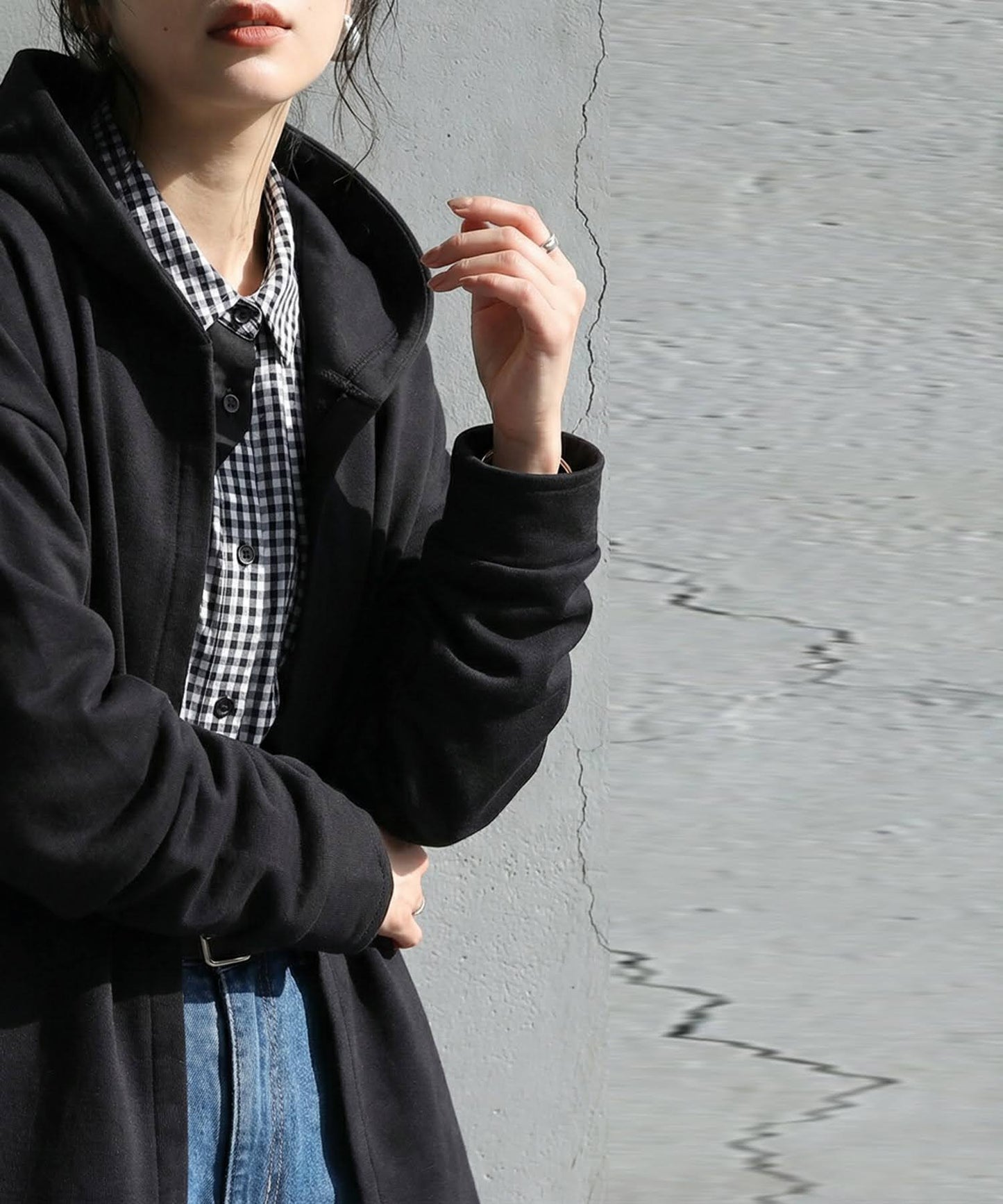 100% Cotton Lightweight Outerwear Pollen-Resistant Hoodie Ladies