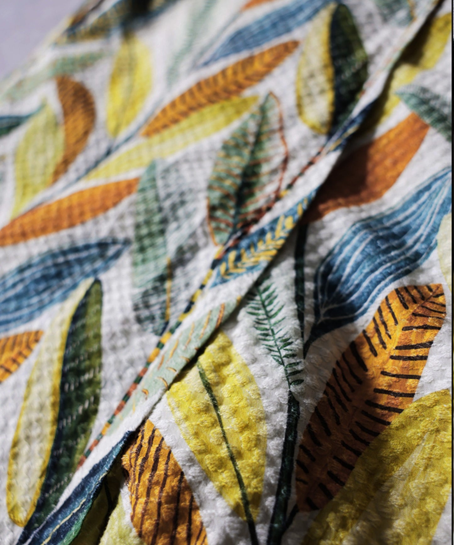 Botanical Print Wrap-Style Pants Ladies