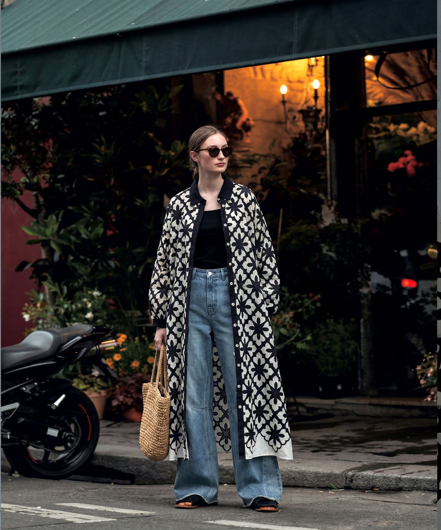 NUUUII Long-Sleeved Embroidered Shirt Dress Ladies