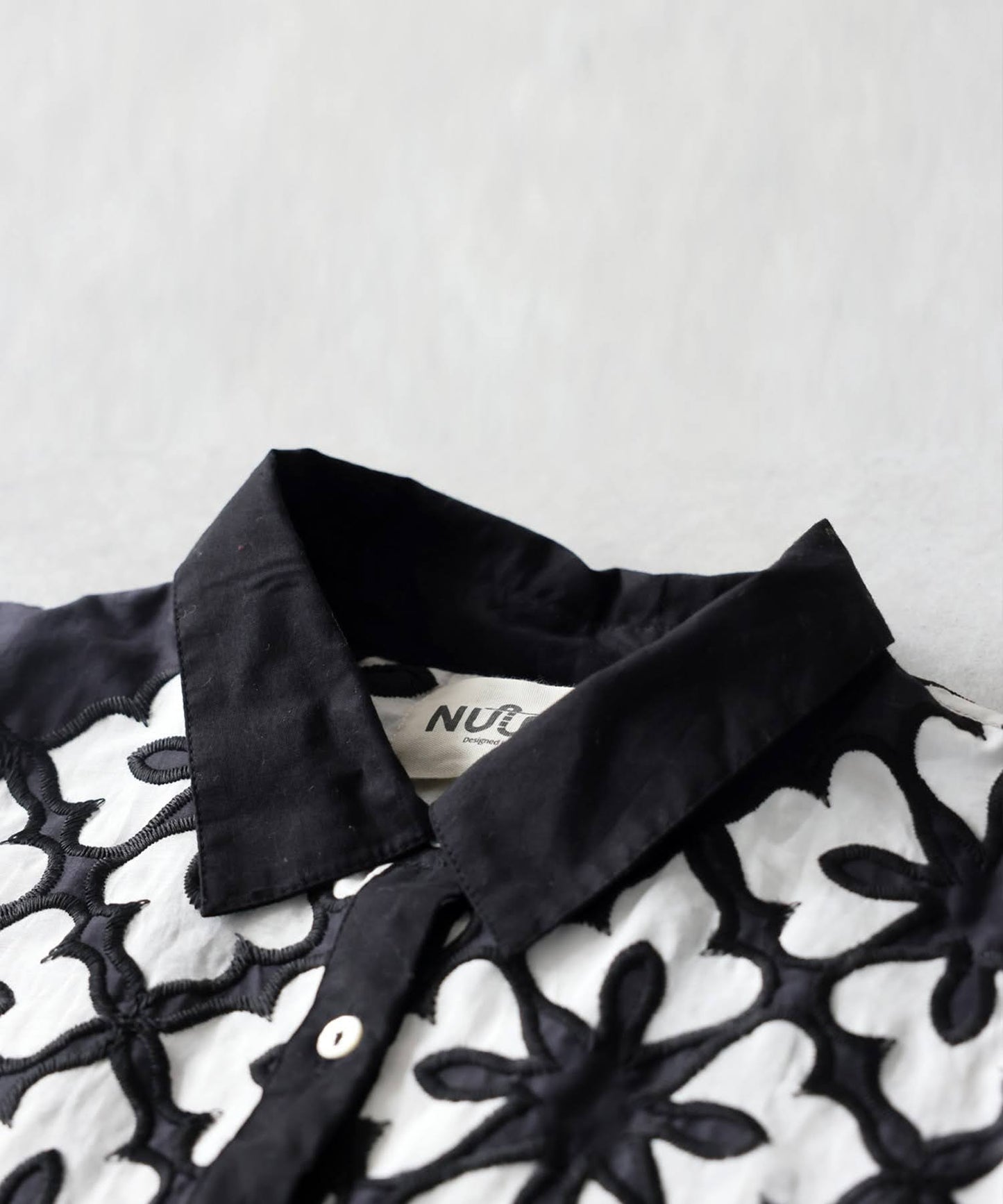 NUUUII Long-Sleeved Embroidered Shirt Dress Ladies