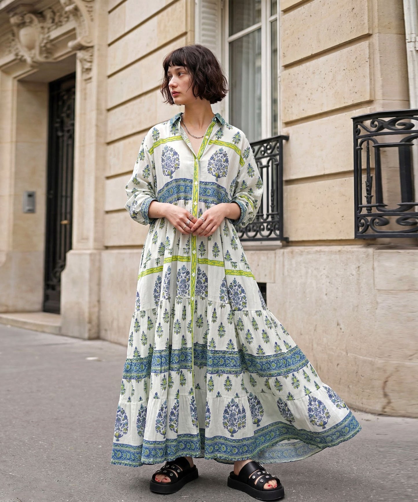 Botanical Print Dress Ladies