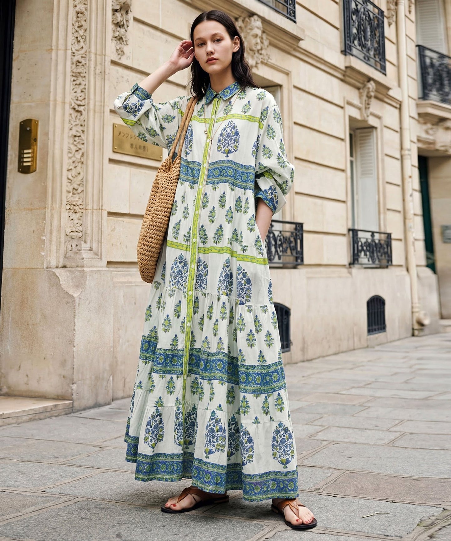 Botanical Print Dress Ladies
