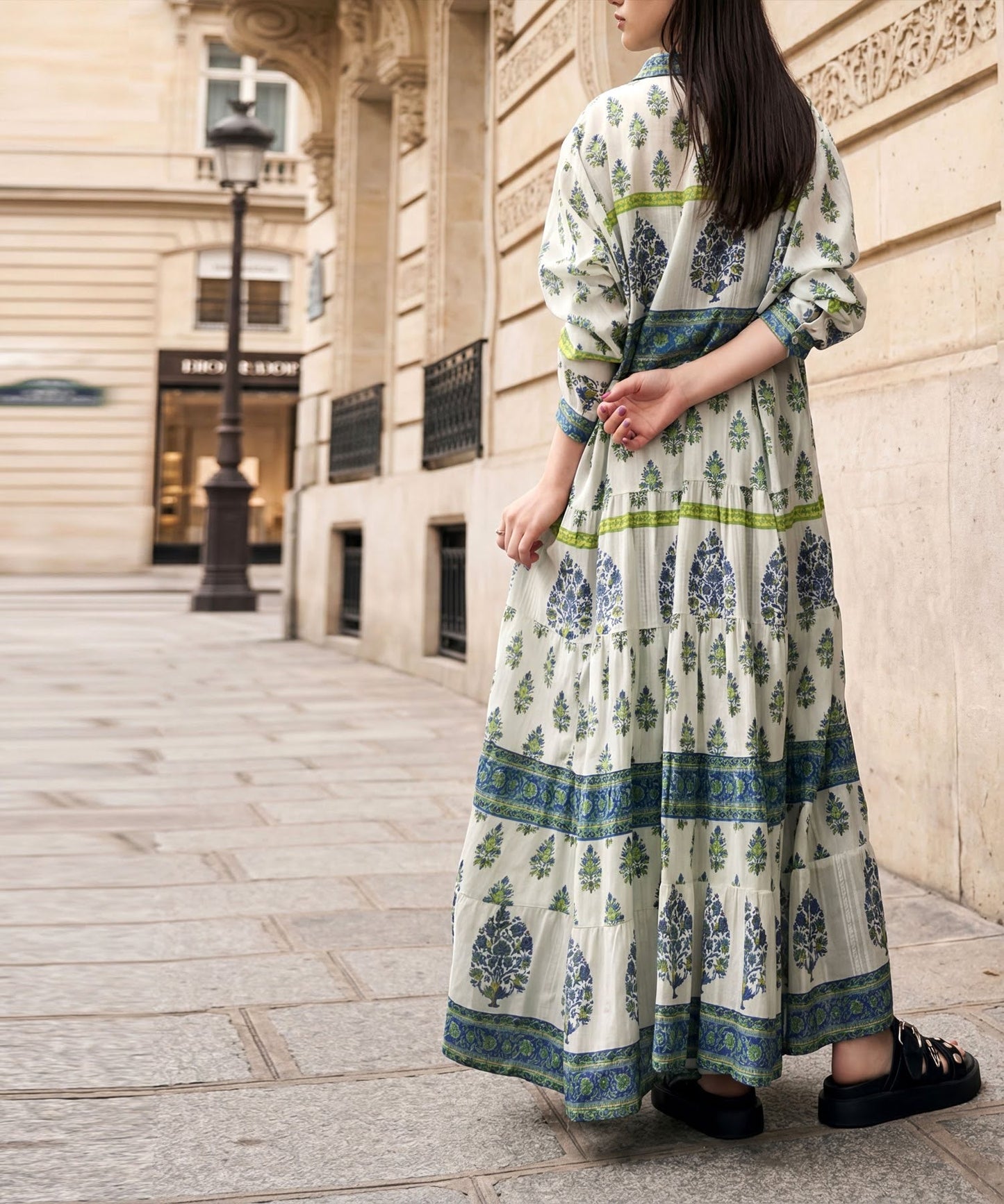 Botanical Print Dress Ladies