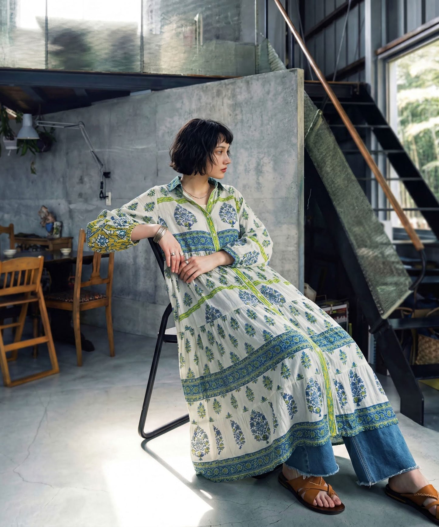 Botanical Print Dress Ladies