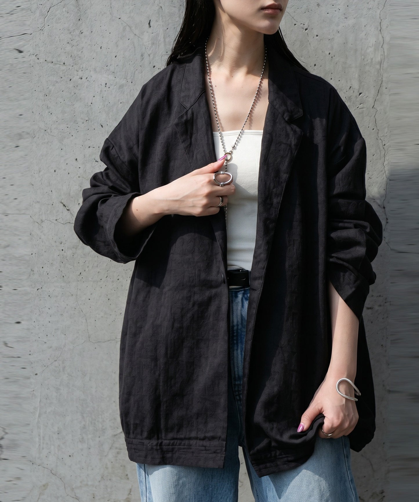 Jacquard Tailored Jacket Ladies