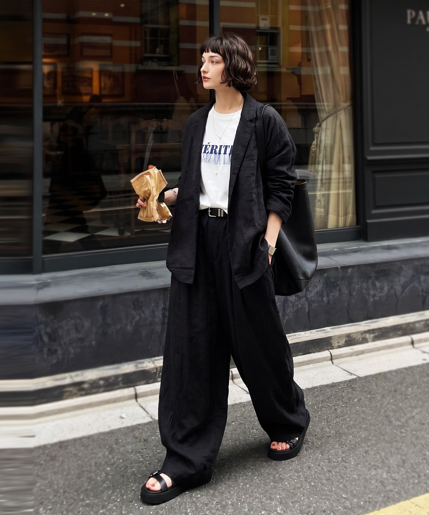 Long Wide-Leg Pants Ladies