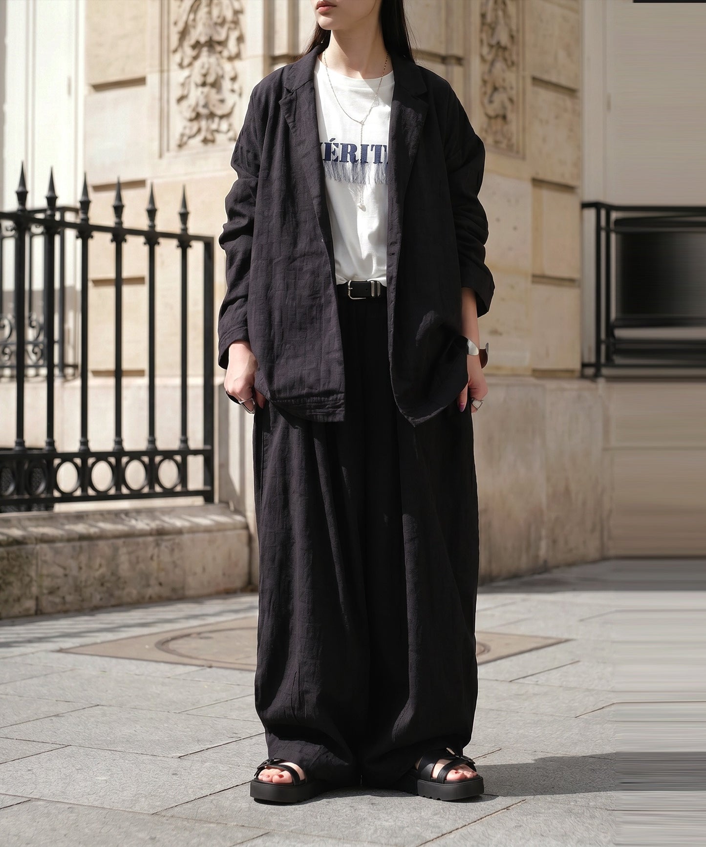 Long Wide-Leg Pants Ladies