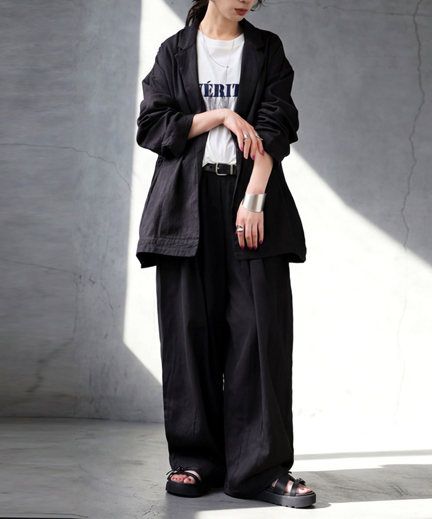 Long Wide-Leg Pants Ladies
