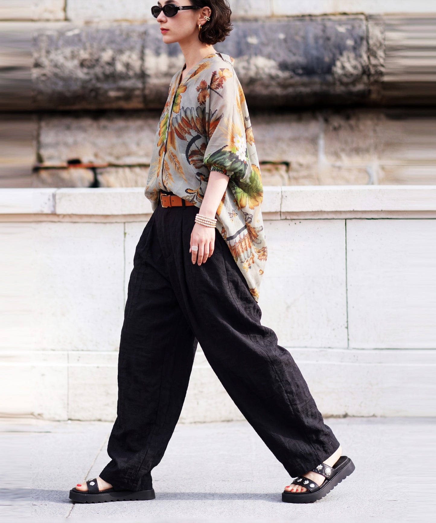 Long Wide-Leg Pants Ladies