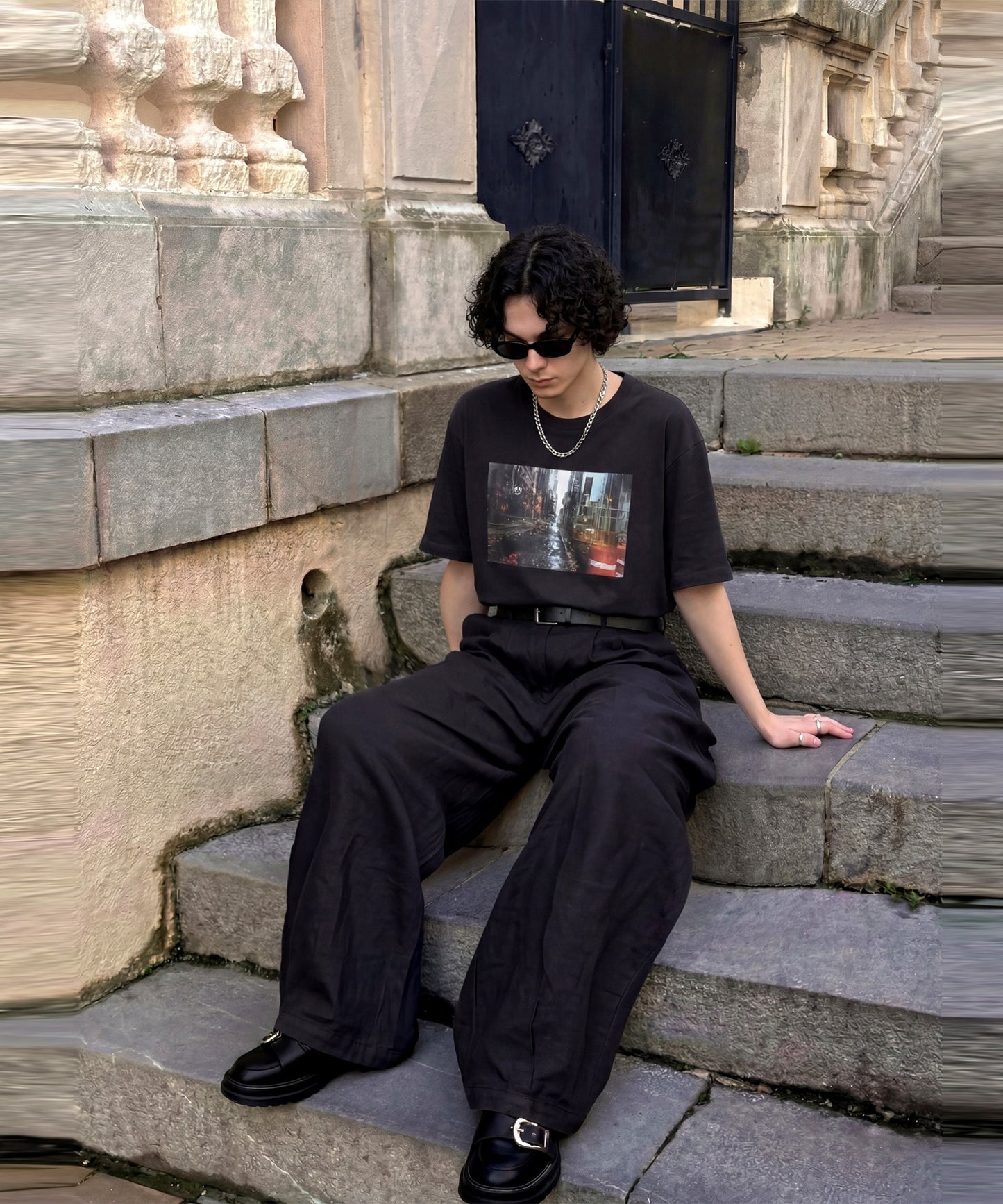 Long Wide-Leg Pants Men’s