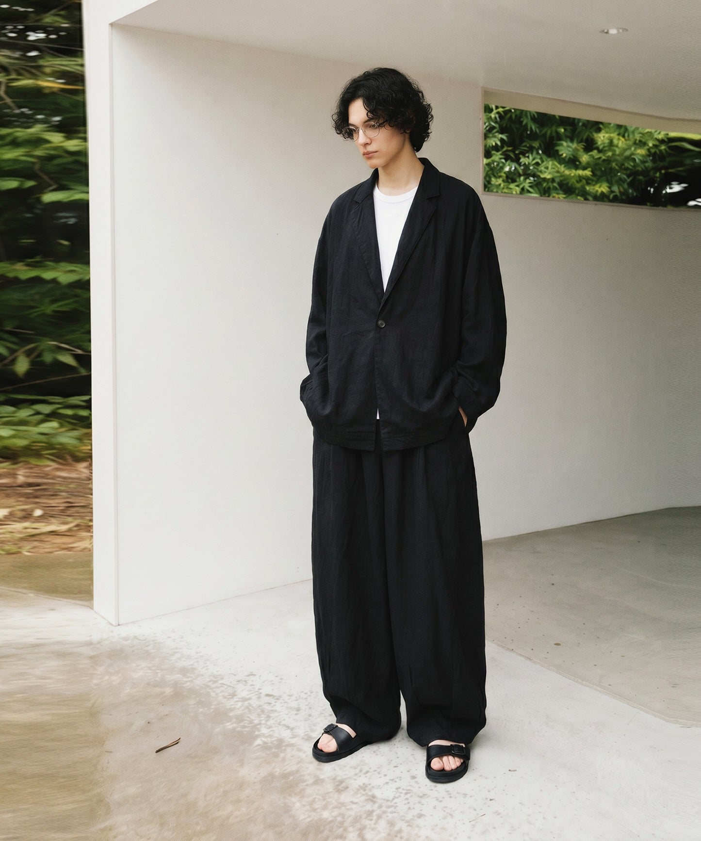 Long Wide-Leg Pants Men’s