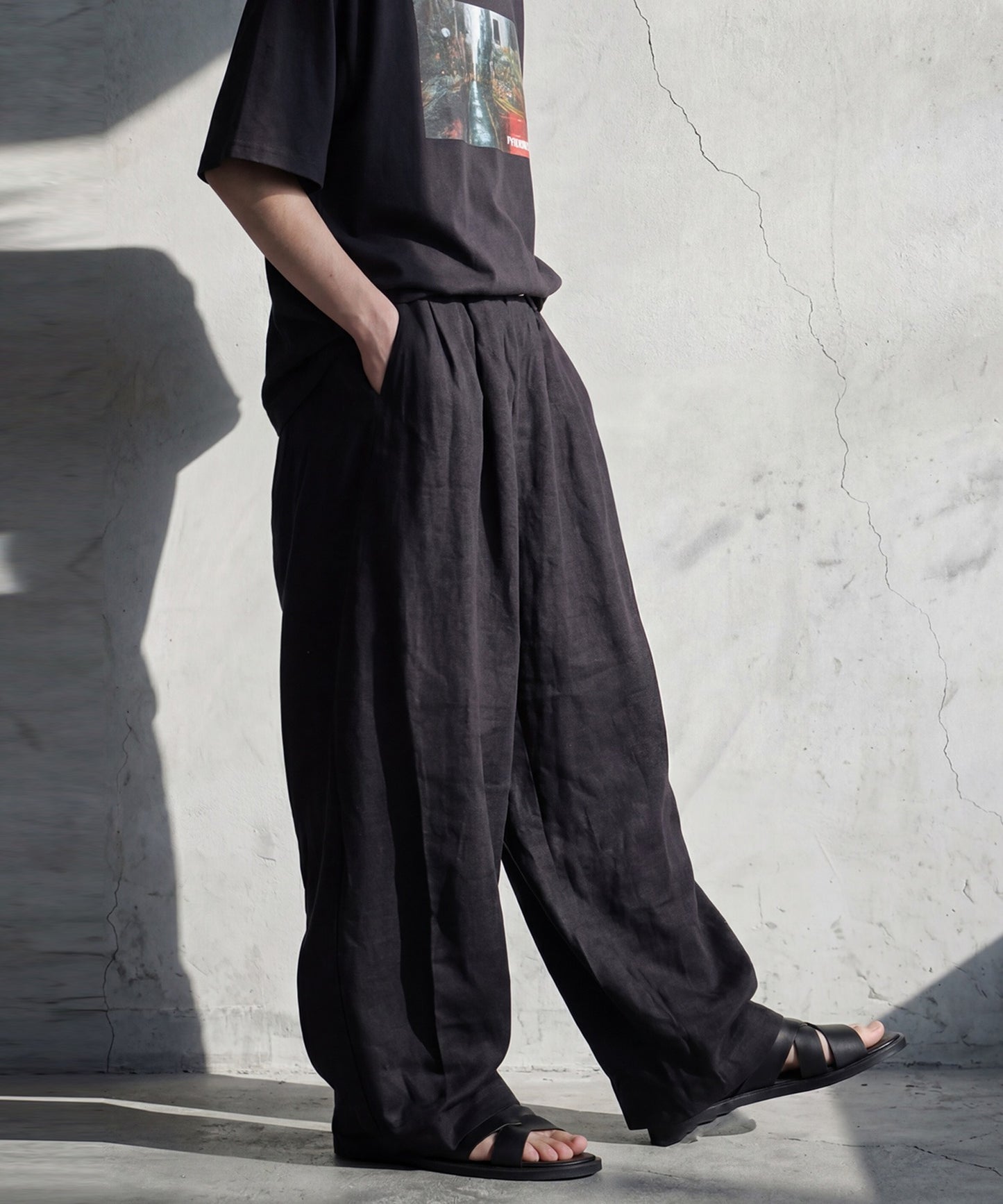 Long Wide-Leg Pants Men’s