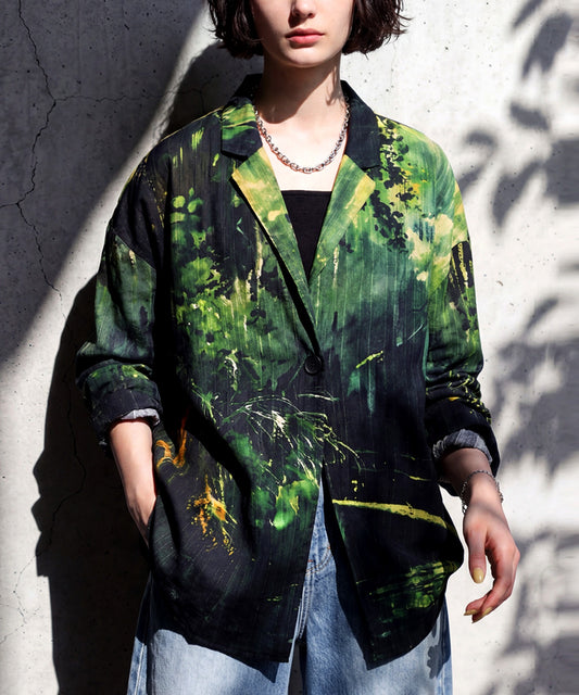 100% Cotton All-Over Print Tailored Jacket Ladies