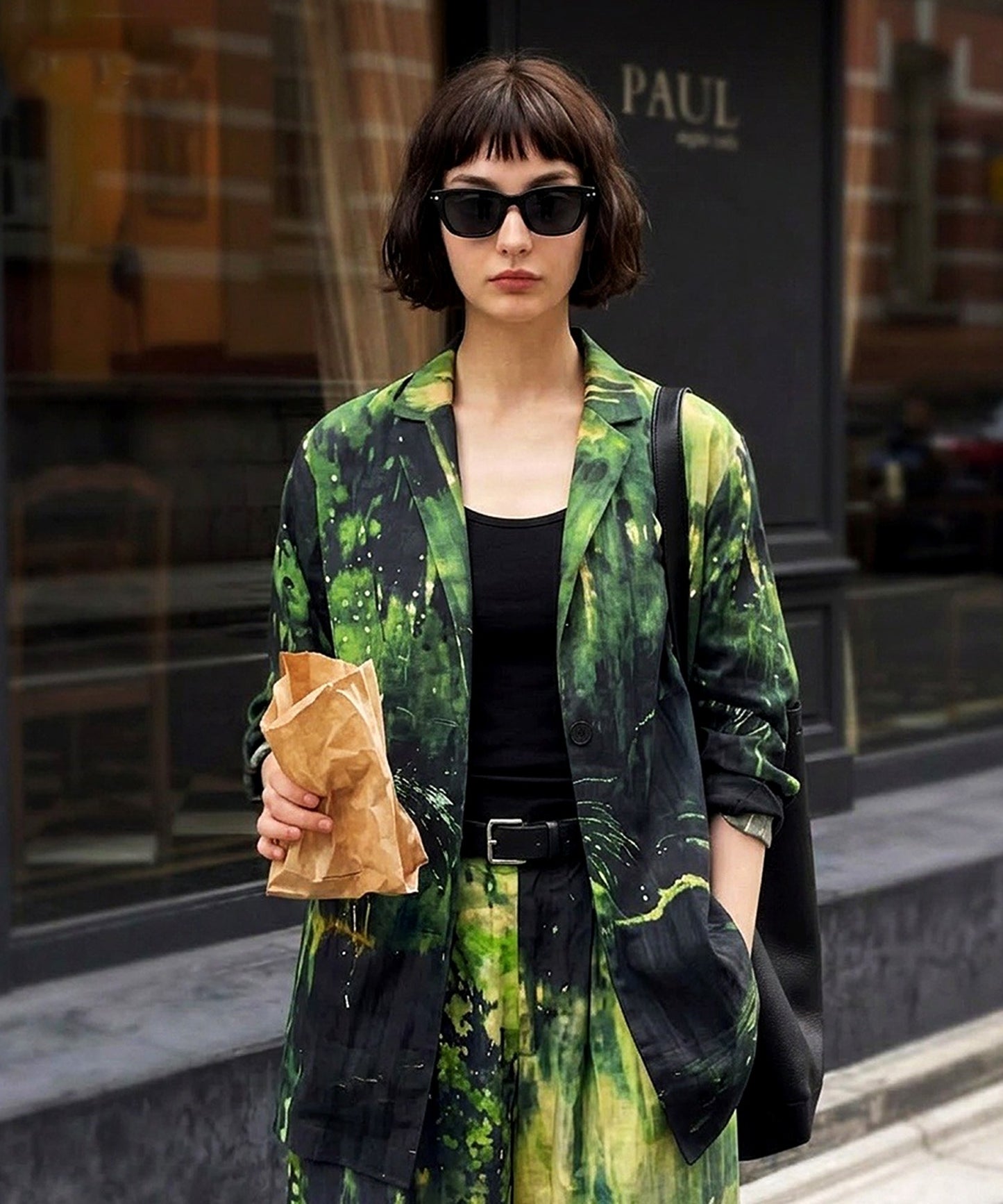 100% Cotton All-Over Print Tailored Jacket Ladies