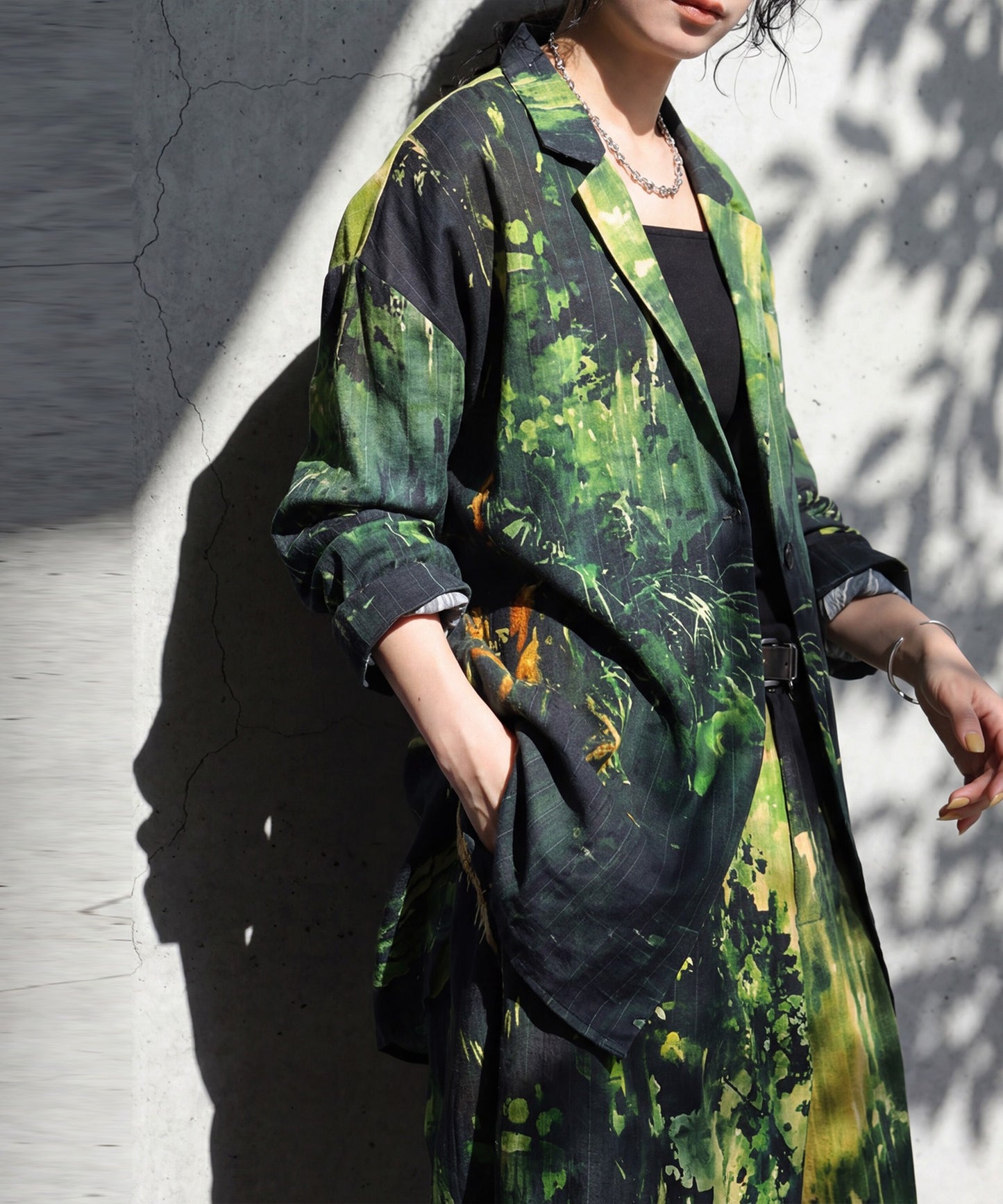 100% Cotton All-Over Print Tailored Jacket Ladies
