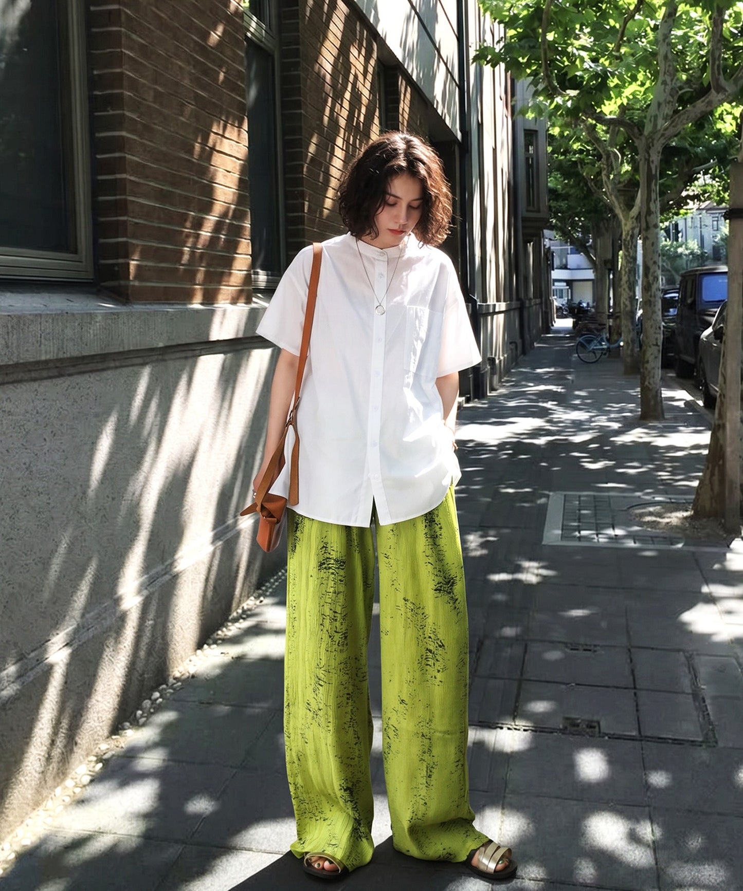 ATELIER WORKS Oversized Cotton Blend Shirt Ladies