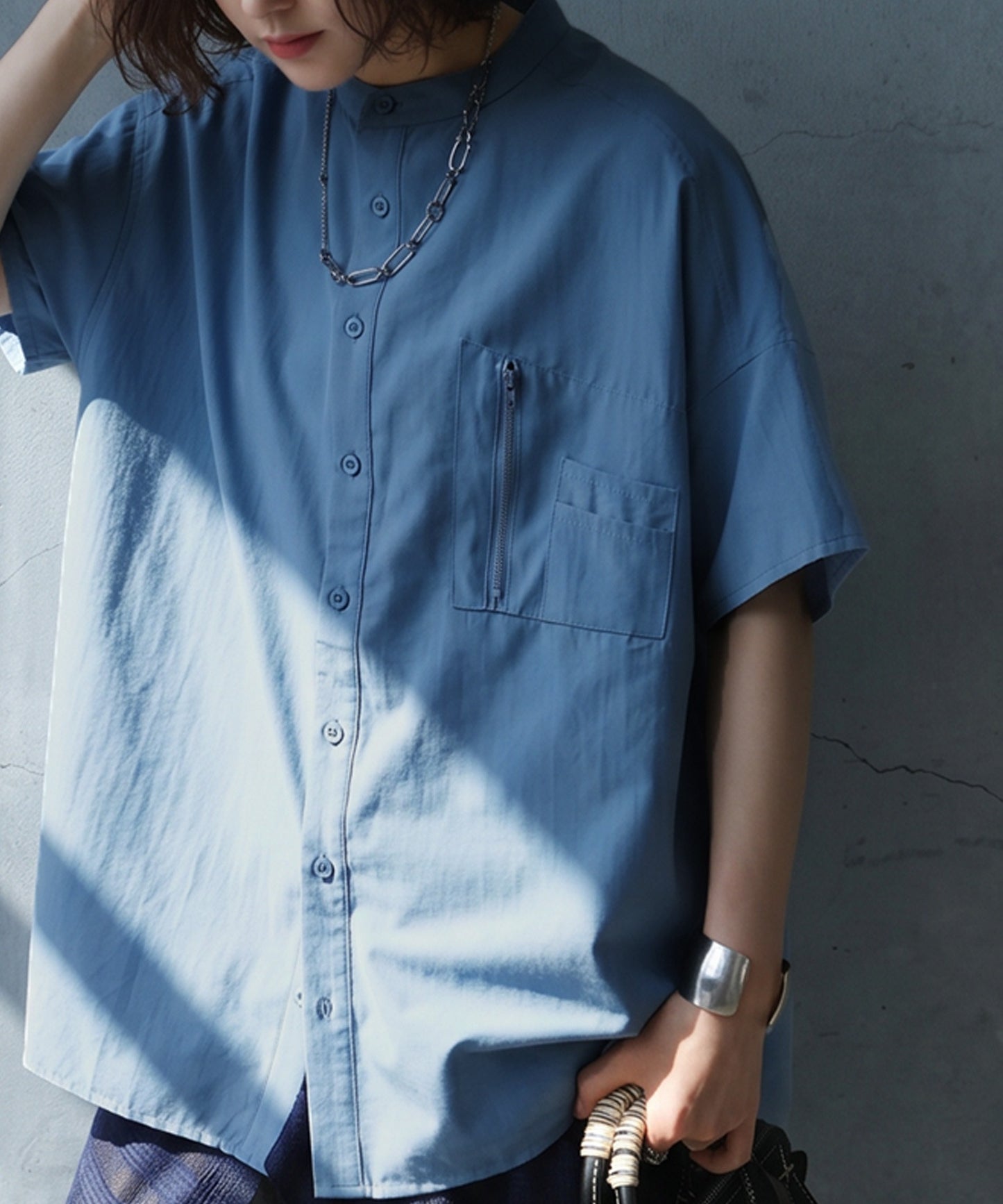 ATELIER WORKS Oversized Cotton Blend Shirt Ladies