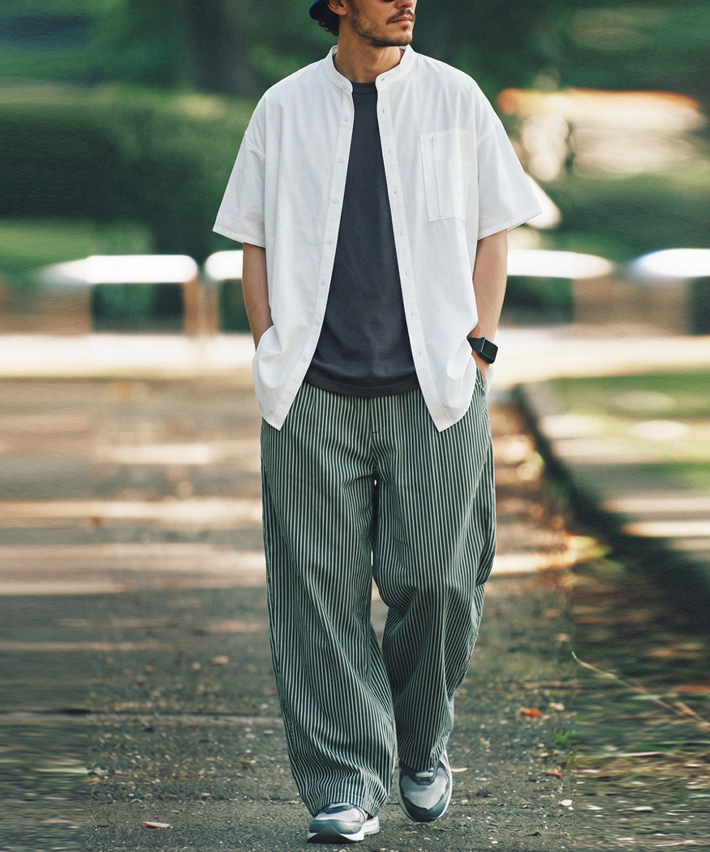 ATELIER WORKS Oversized Cotton Blend Shirt Men’s