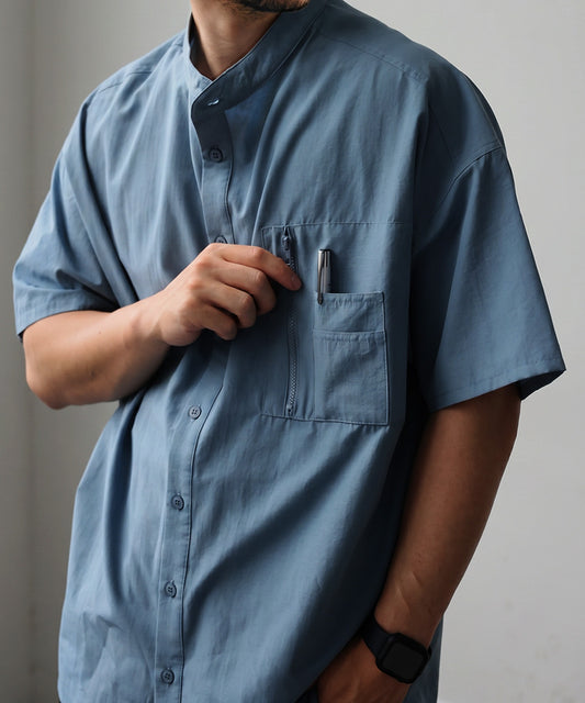 ATELIER WORKS Oversized Cotton Blend Shirt Men’s