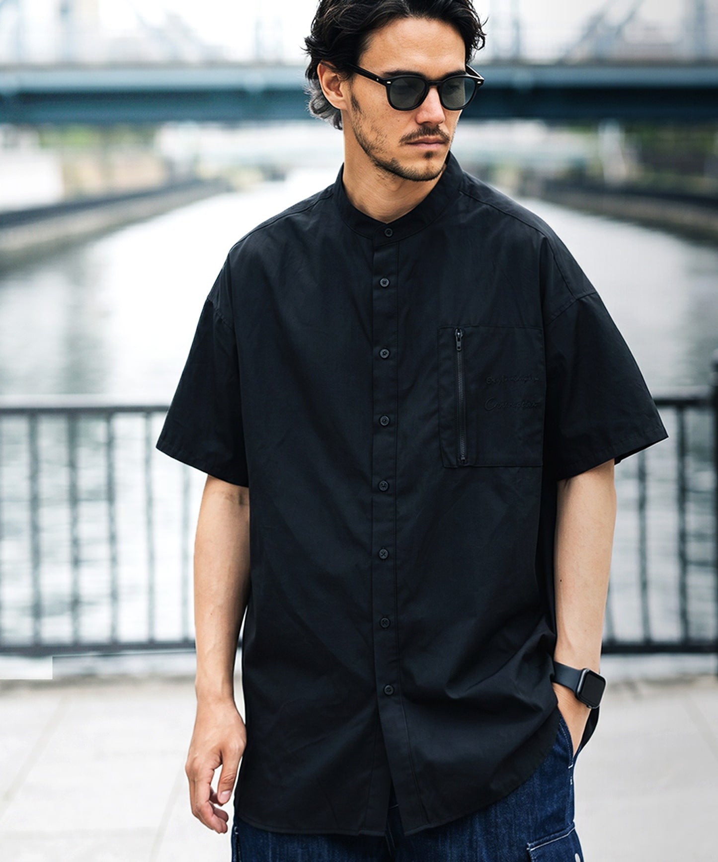 ATELIER WORKS Oversized Cotton Blend Shirt Men’s