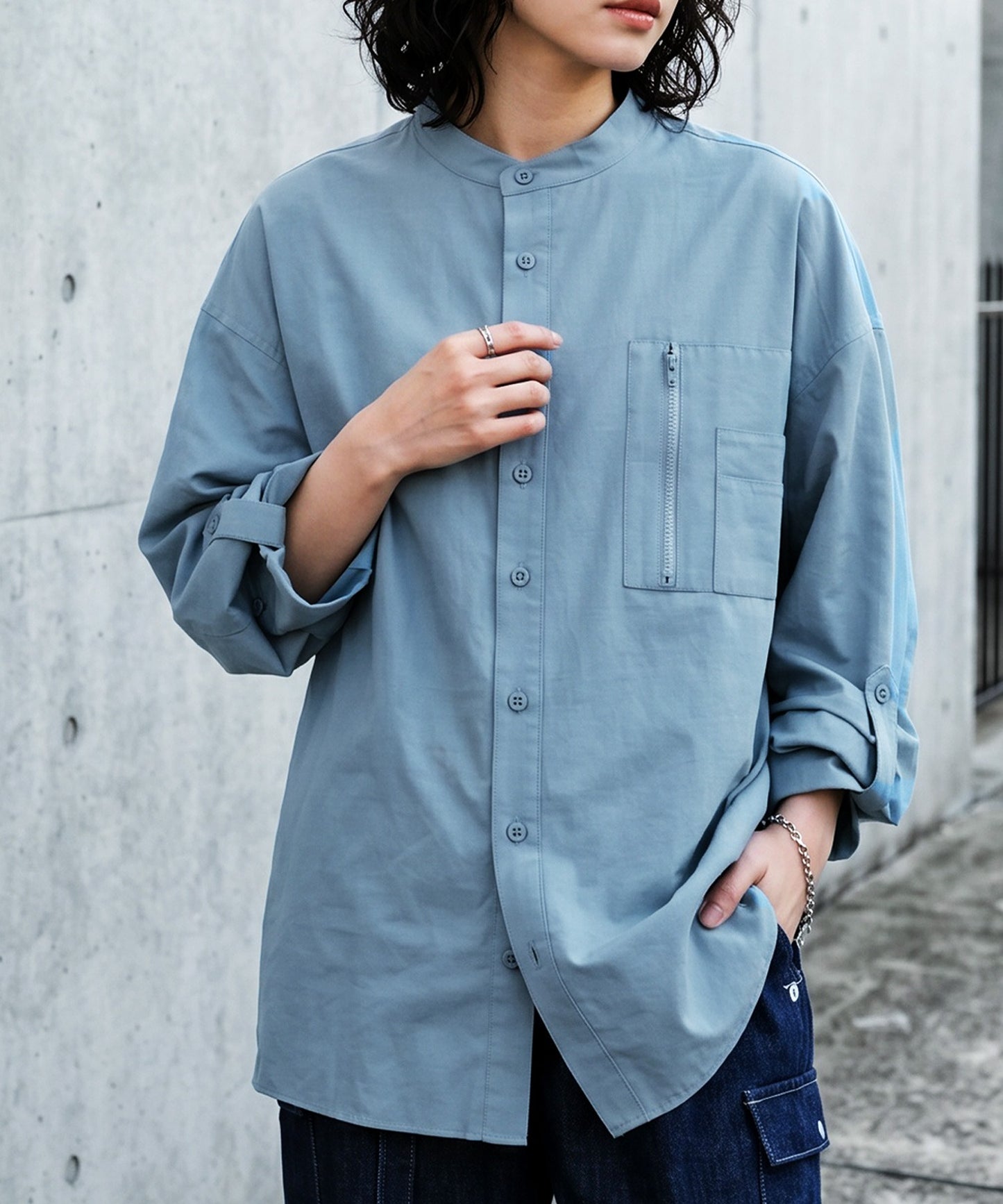 ATELIER WORKS Oversized Cotton Blend Shirt Ladies