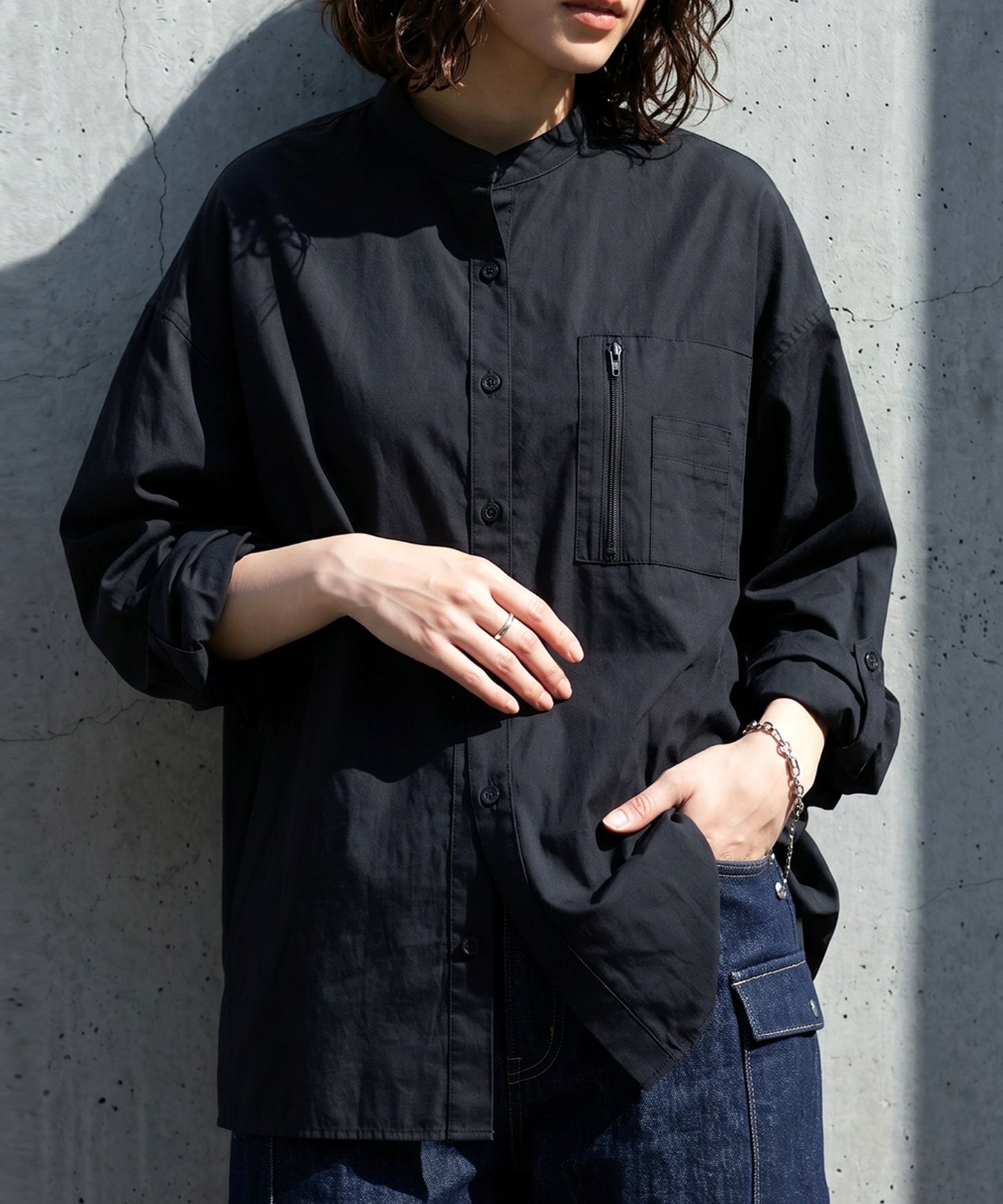 ATELIER WORKS Oversized Cotton Blend Shirt Ladies