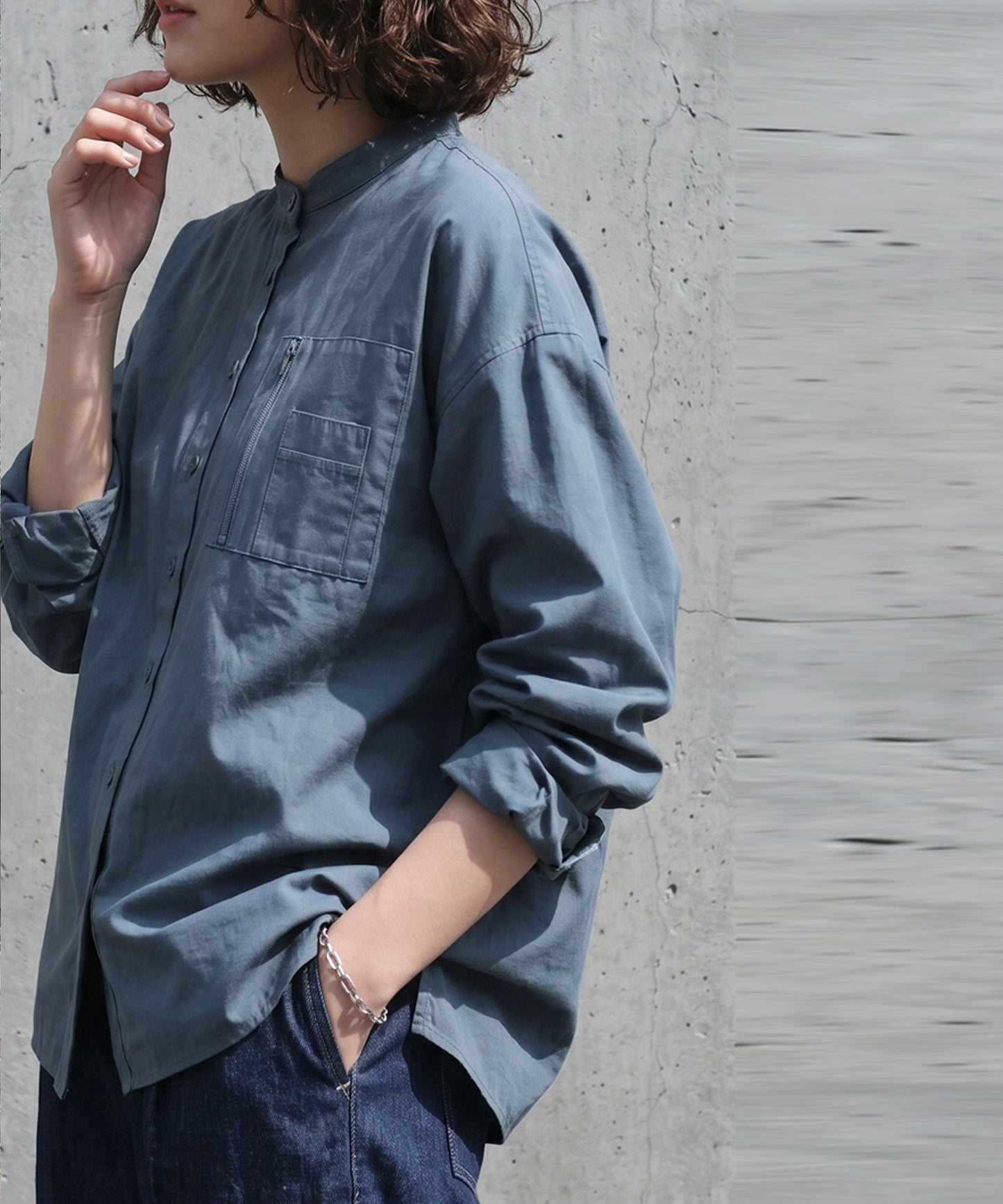 ATELIER WORKS Oversized Cotton Blend Shirt Ladies