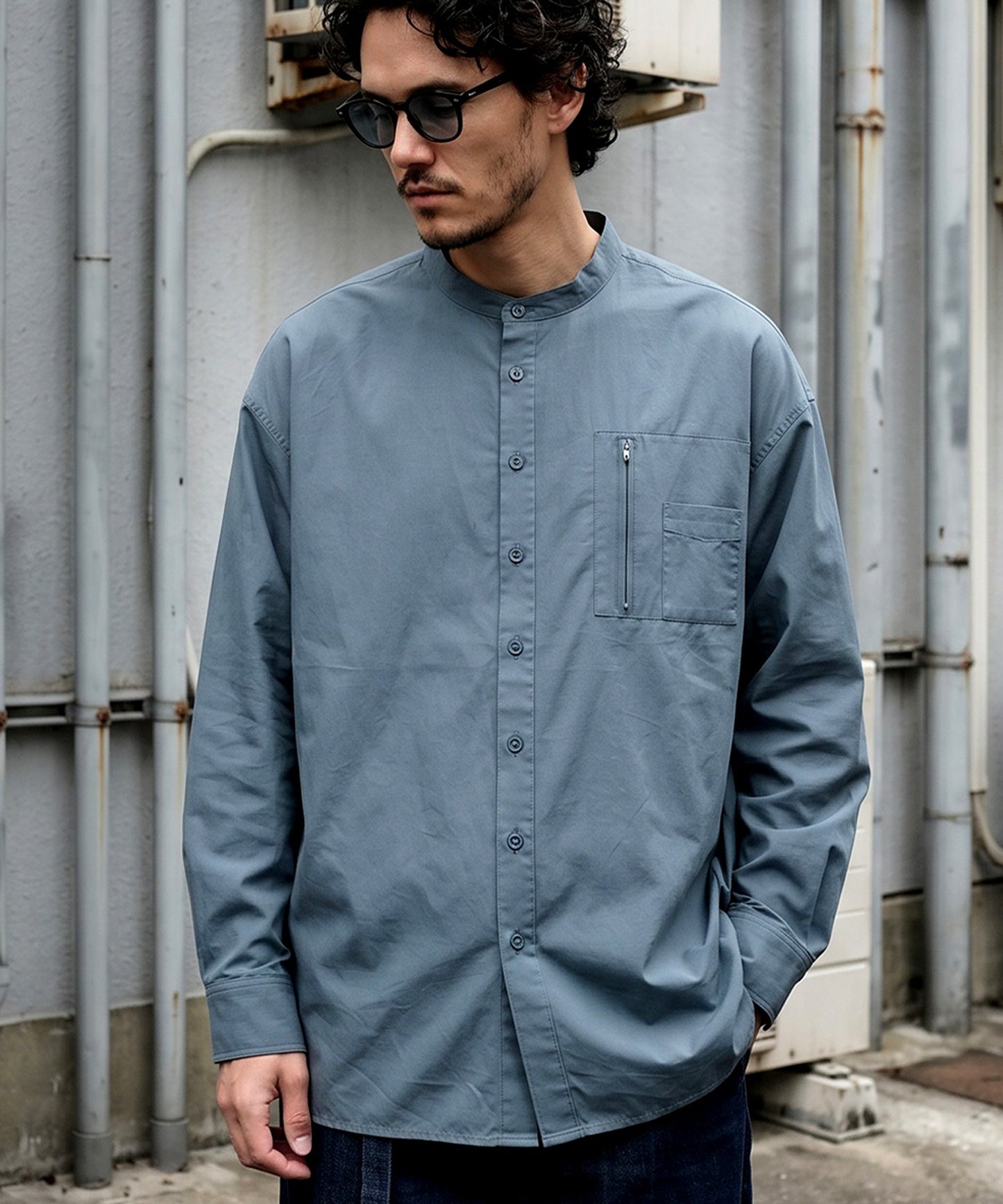 ATELIER WORKS Oversized Cotton Blend Shirt Men’s