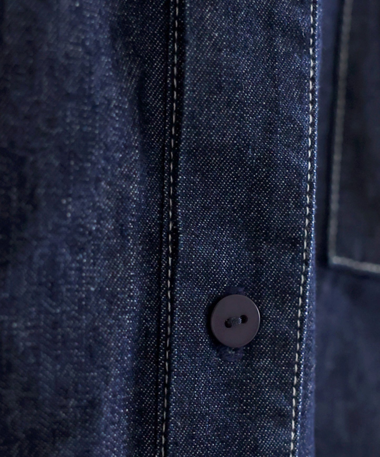 ATELIER WORKS Denim Shirt With Chest Pocket, Pen Holder, And Contrasting Stitching Men’s