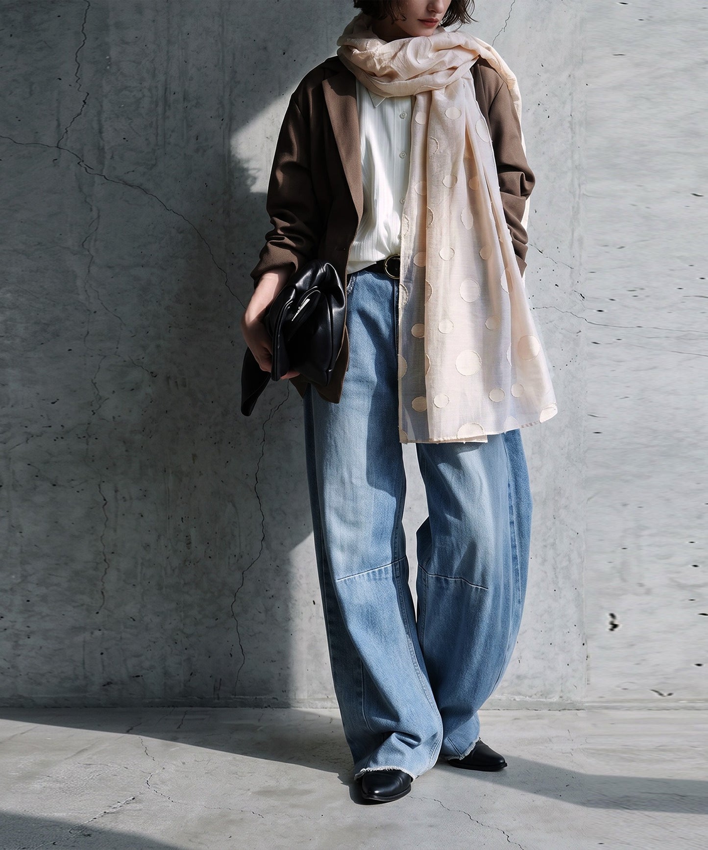 NUUUII Polka Dot Hooded Stole Ladies