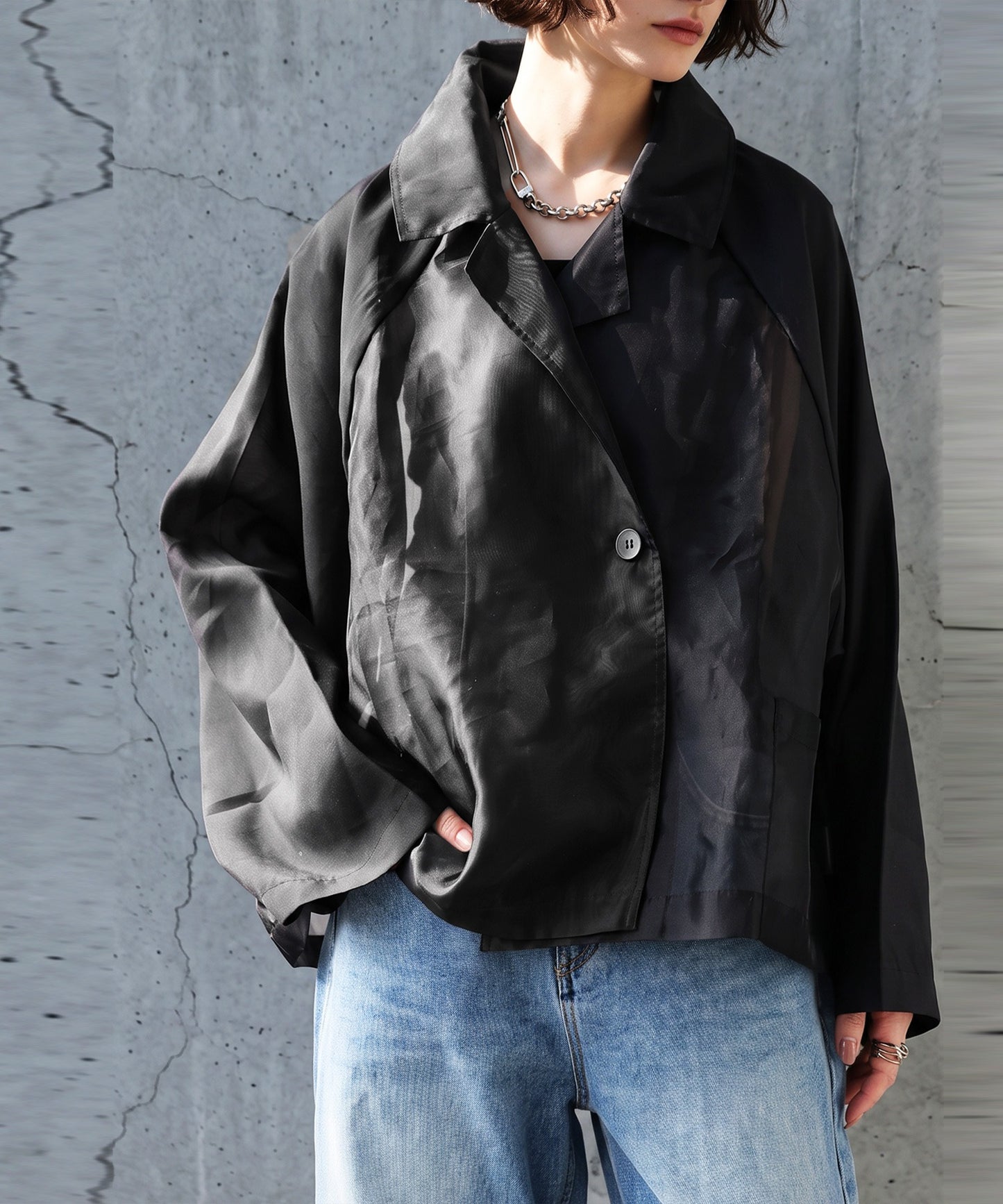 NUUUII Sheer Tailored Short Jacket Ladies