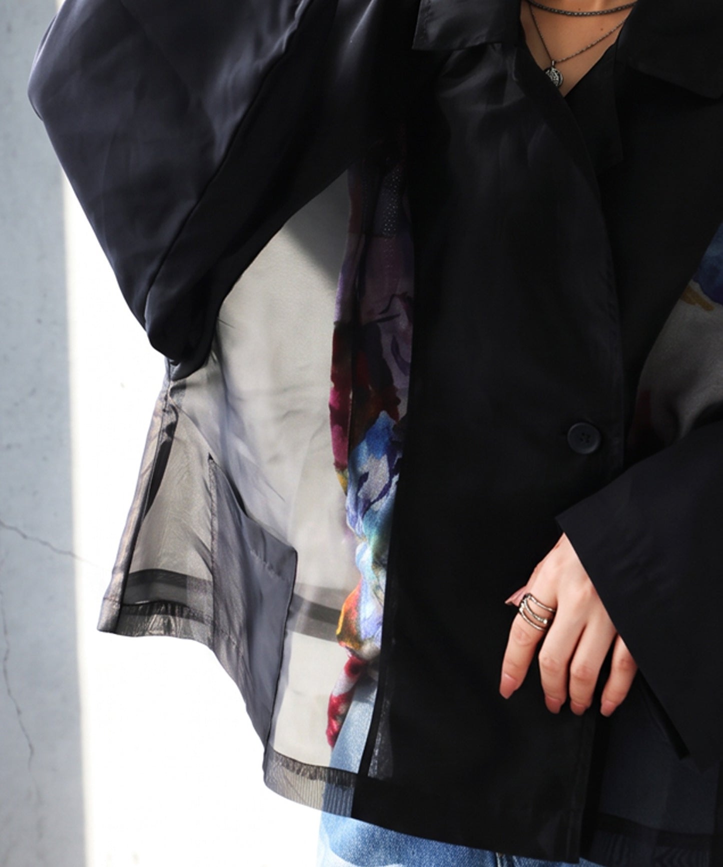 NUUUII Sheer Tailored Short Jacket Ladies