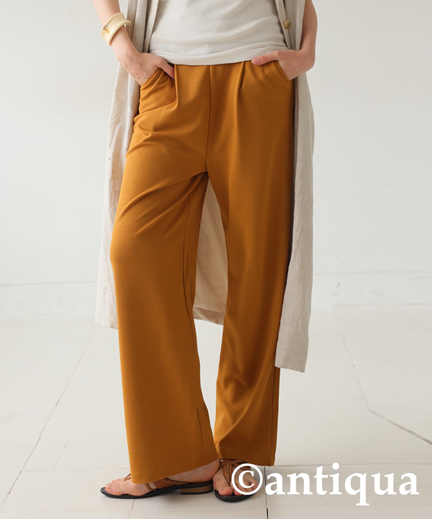 Georgette fabric Straight Pants Ladies